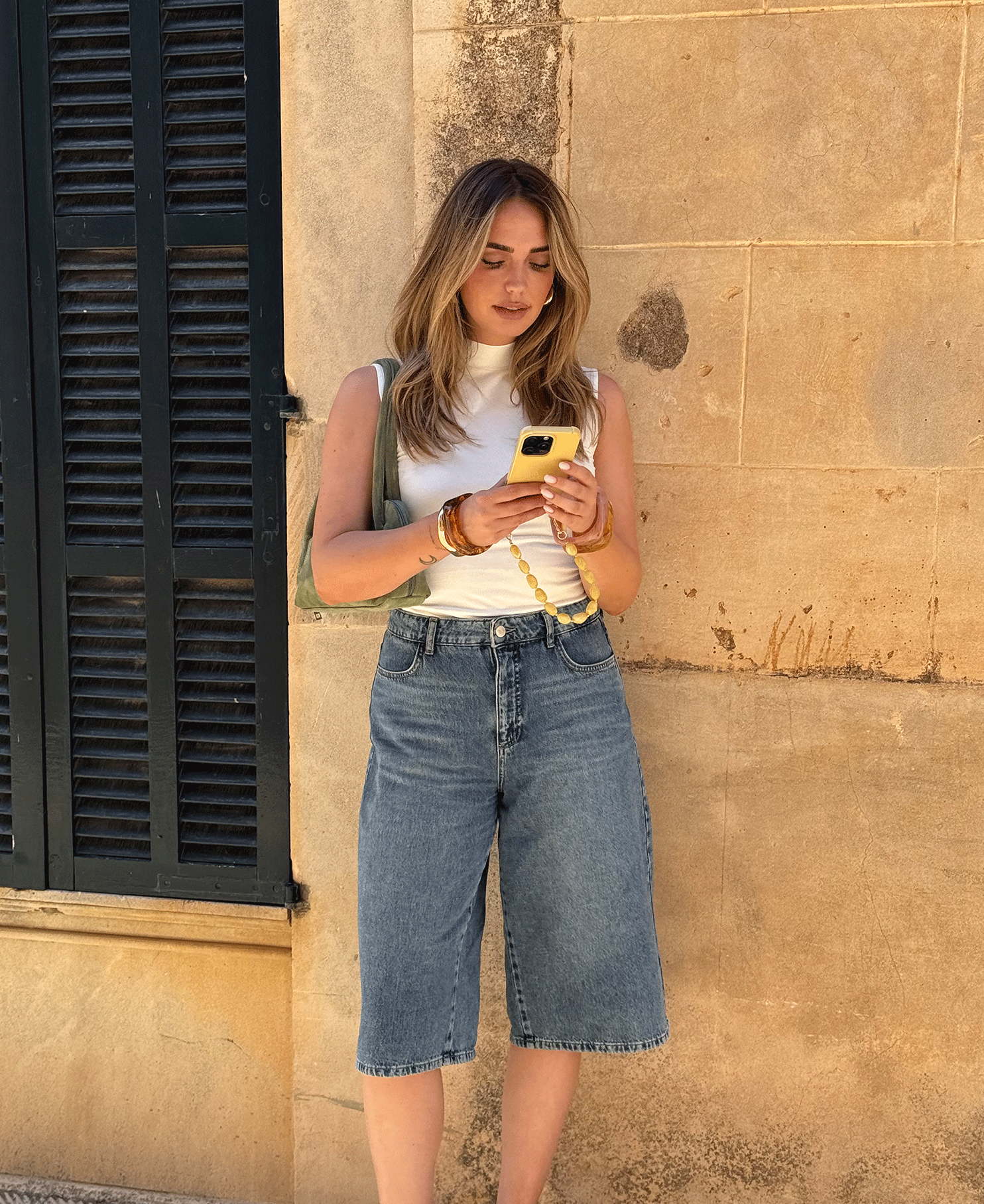 FUNNEL NECK TANKTOP CRÈME