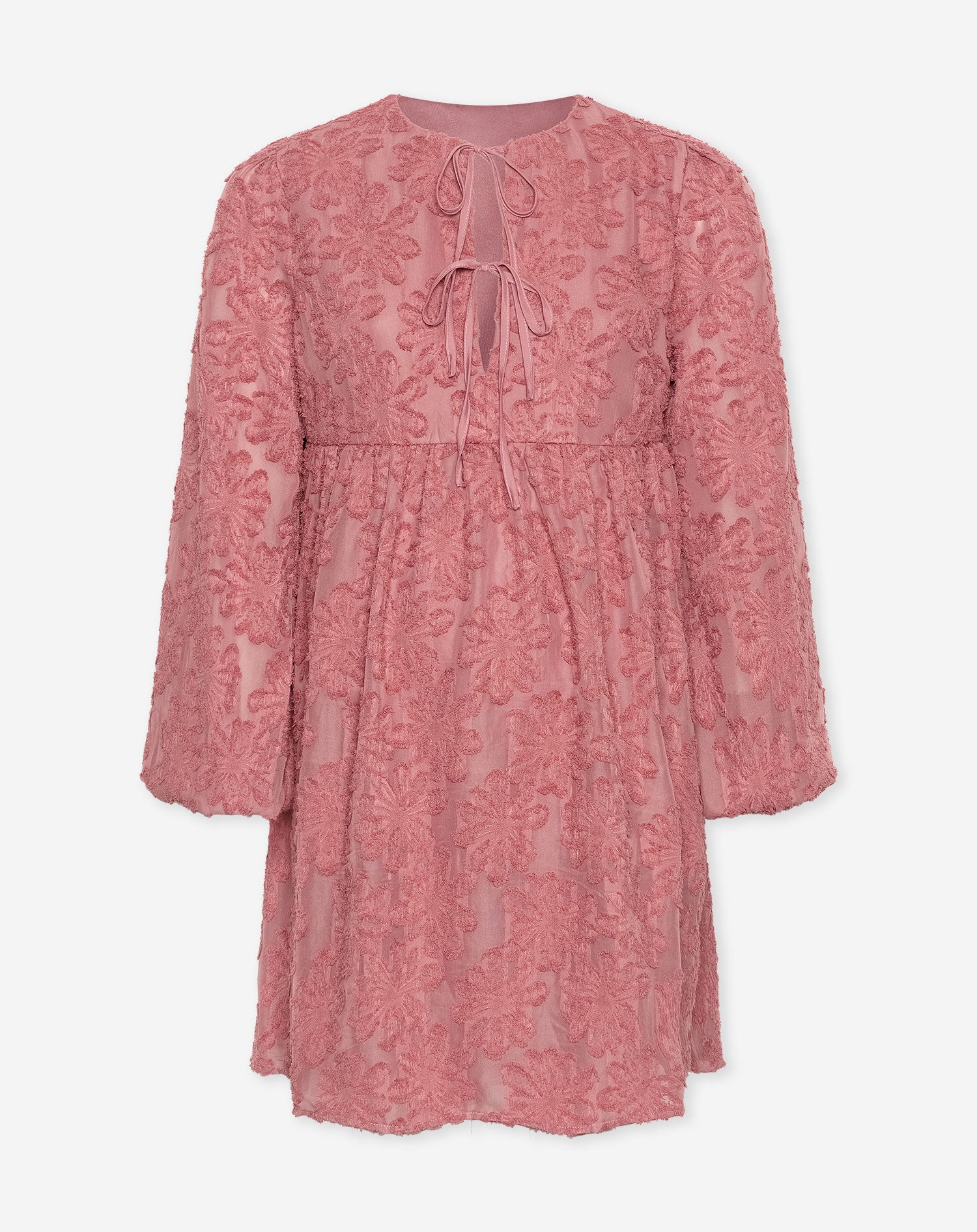 FEMI FLOWER V NECK MATERNITY DRESS BLUSH