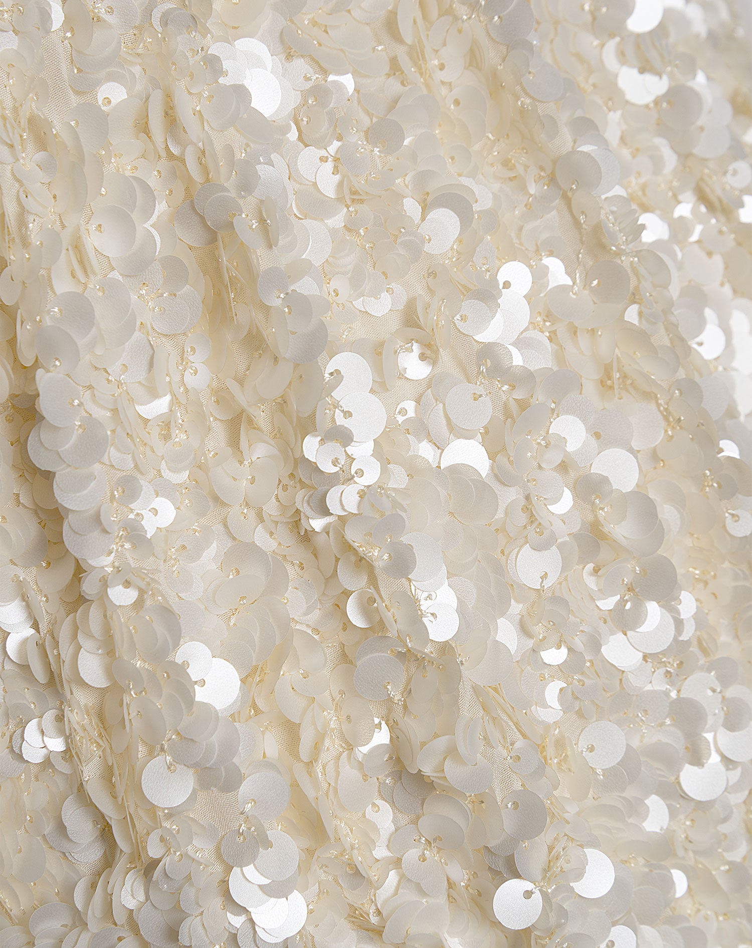 NYA SEQUIN V-NECK MATERNITY DRESS CRÈME