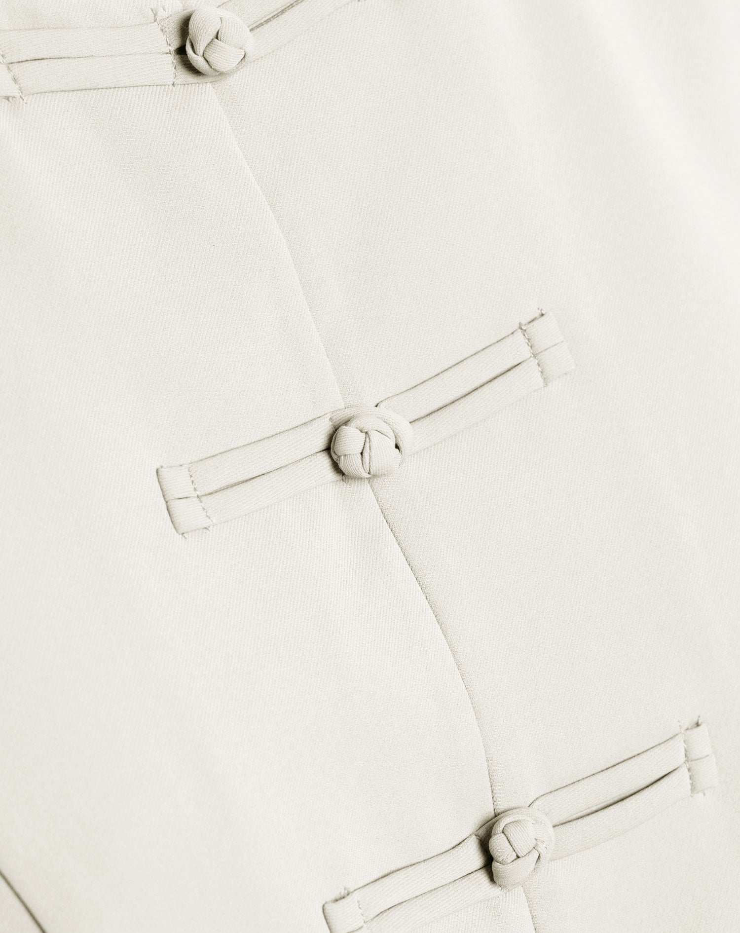FLYNN MANDARIN GILET OFF WHITE