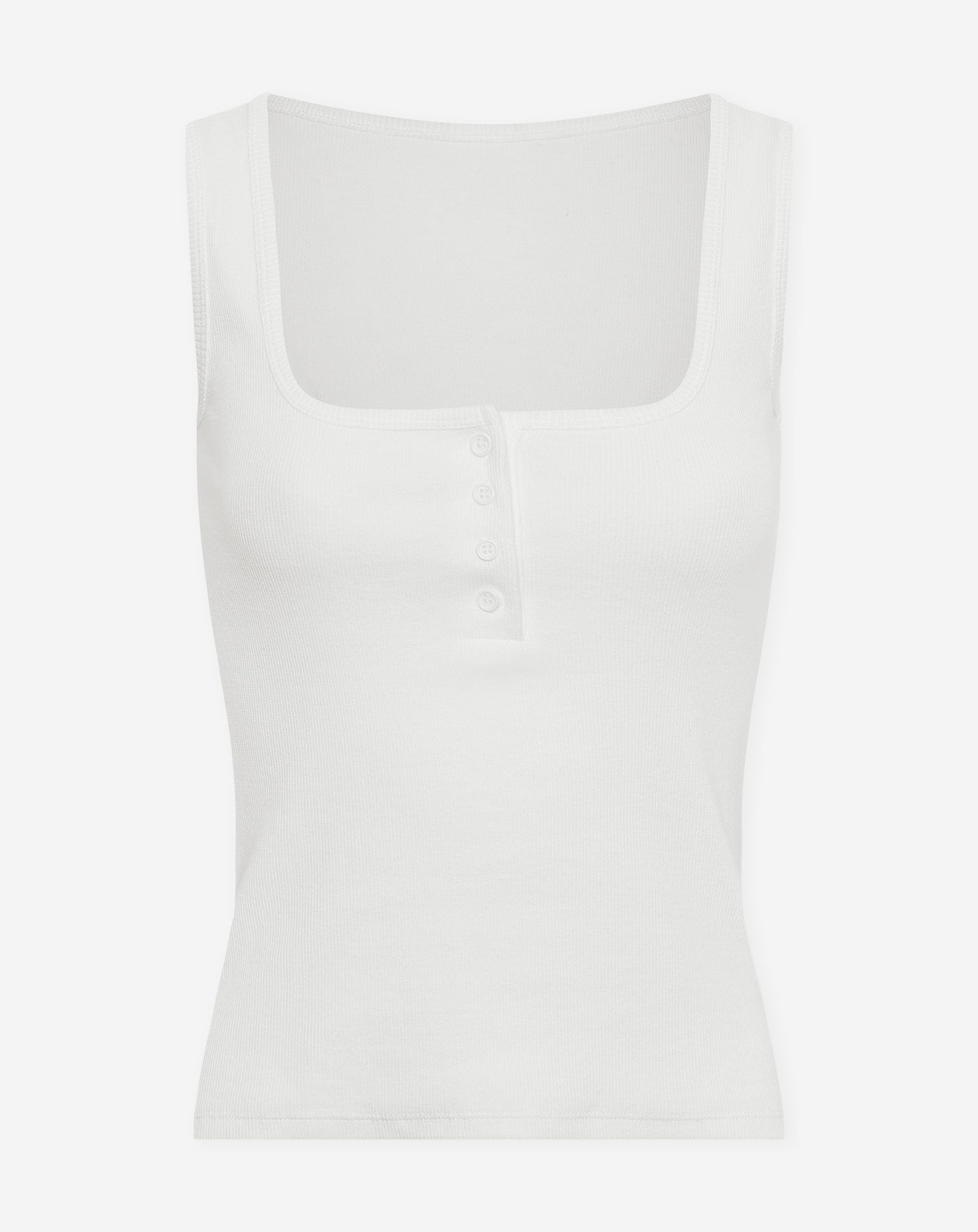 HENLEY RIB TOP CRÈME