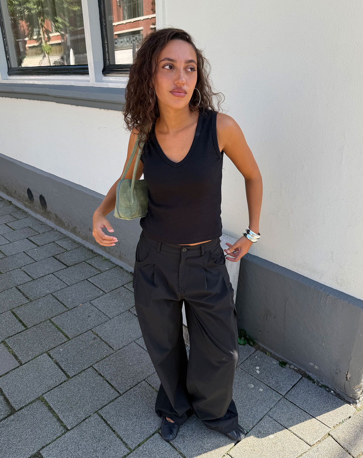 ZENNA PARACHUTE PANTS ZWART