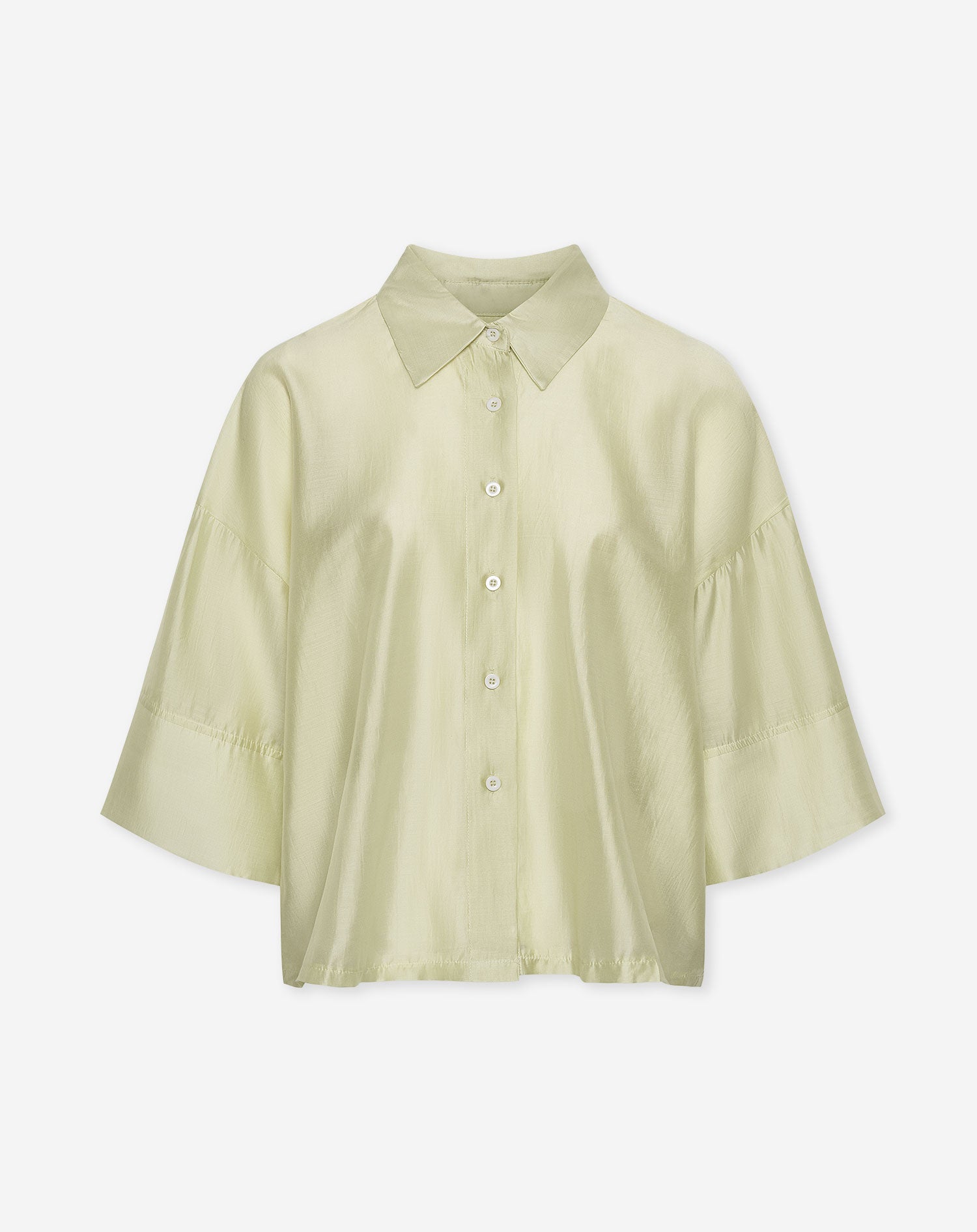 EMRA 3 4 SLEEVE BLOUSE SAGE GREEN