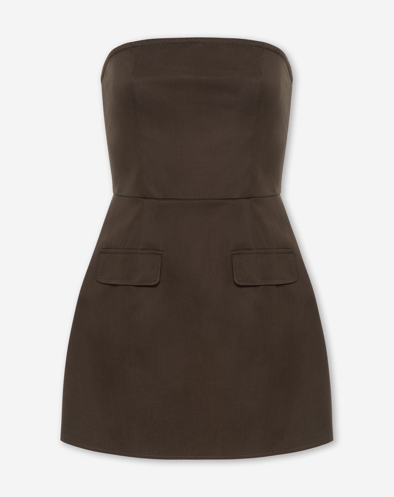ZORAH BANDEAU MINI DRESS BRUIN