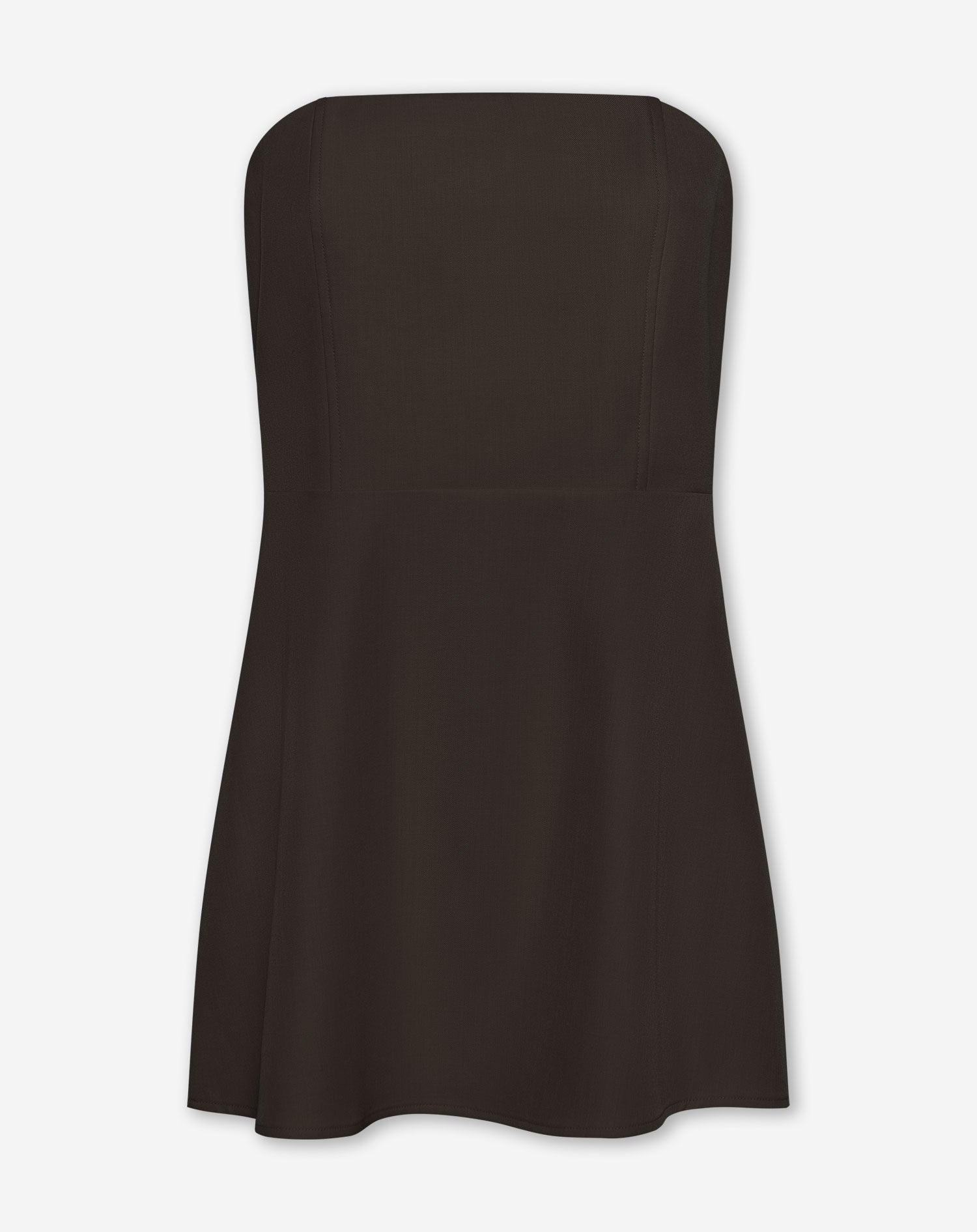 LORNA BANDEAU MINI DRESS BRUIN