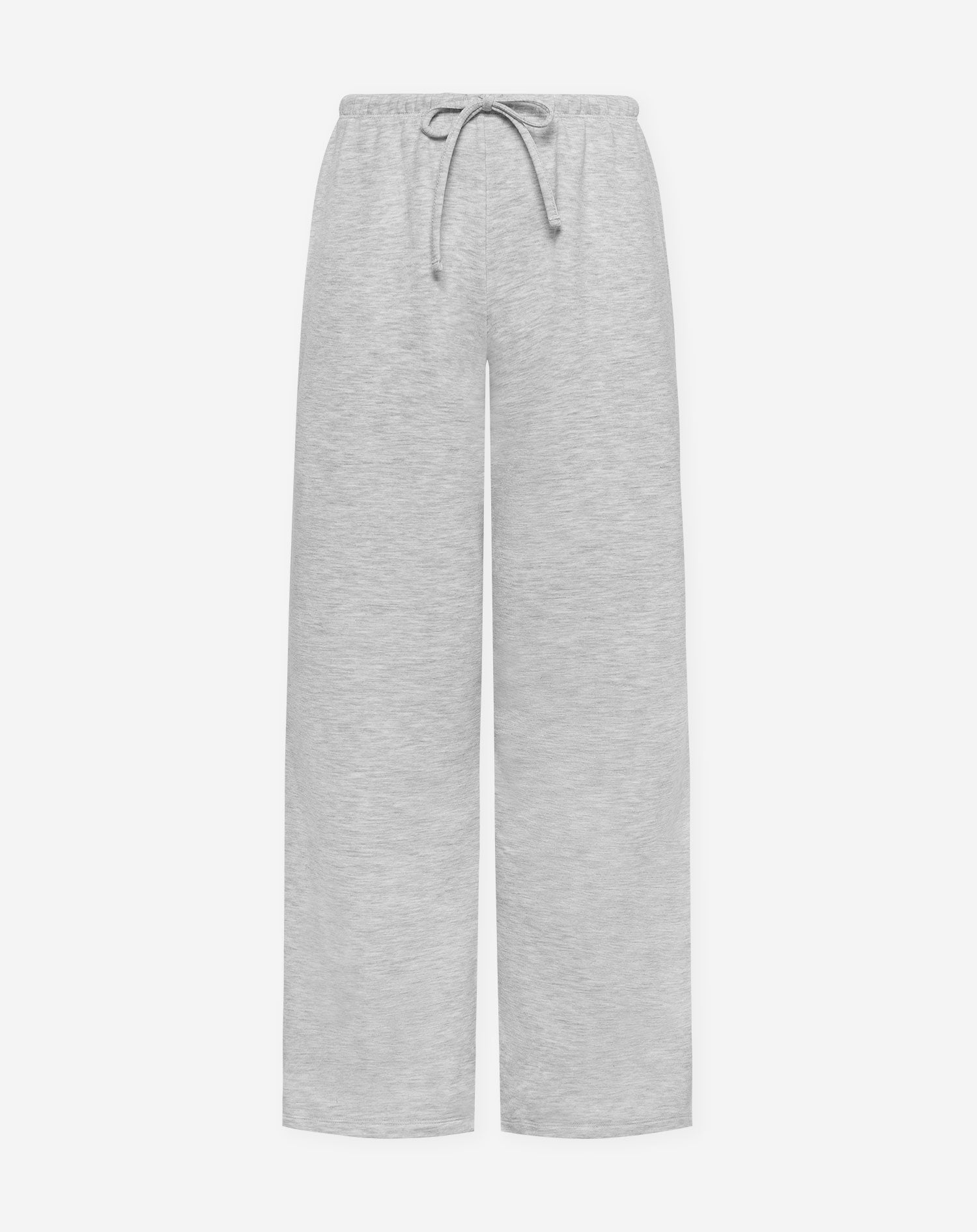 WIDE LOW RISE SWEAT PANTS GRIJS MELANGE