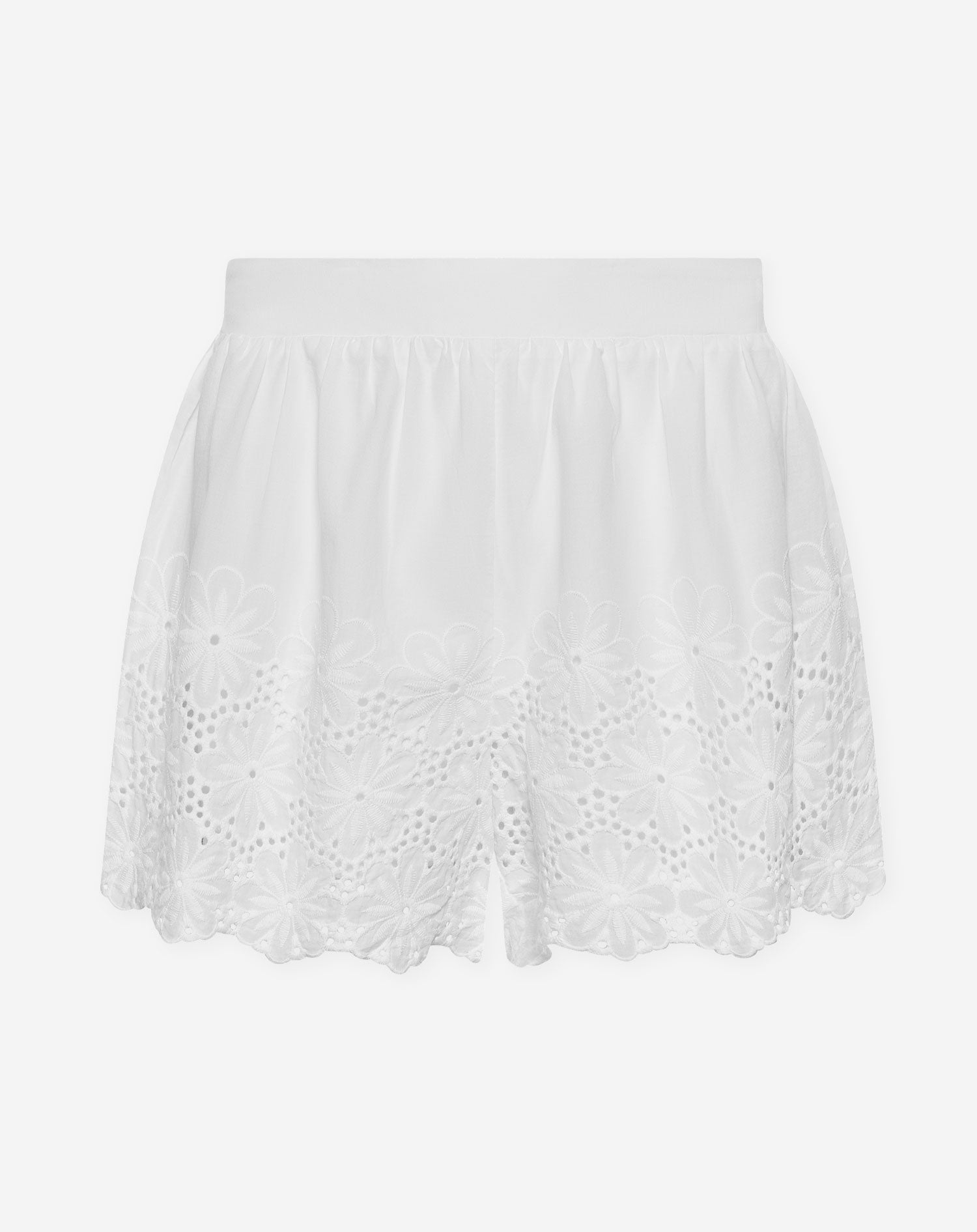 LOVELY EMBROIDERY ANGLAISE SHORTS WIT