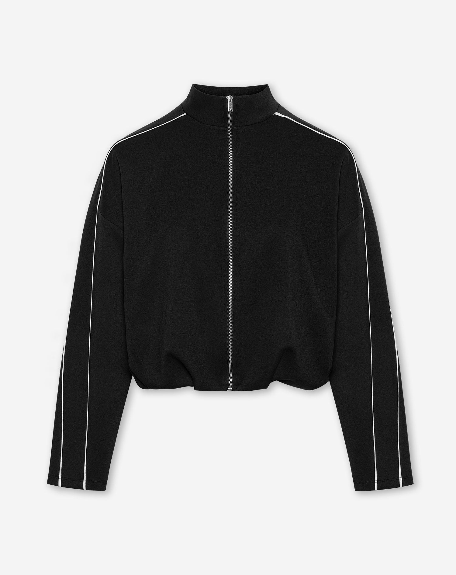 SCUBA PIPING ZIP SWEAT ZWART