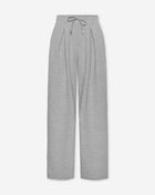 SCUBA PLEATED PANTS GRIJS MELANGE