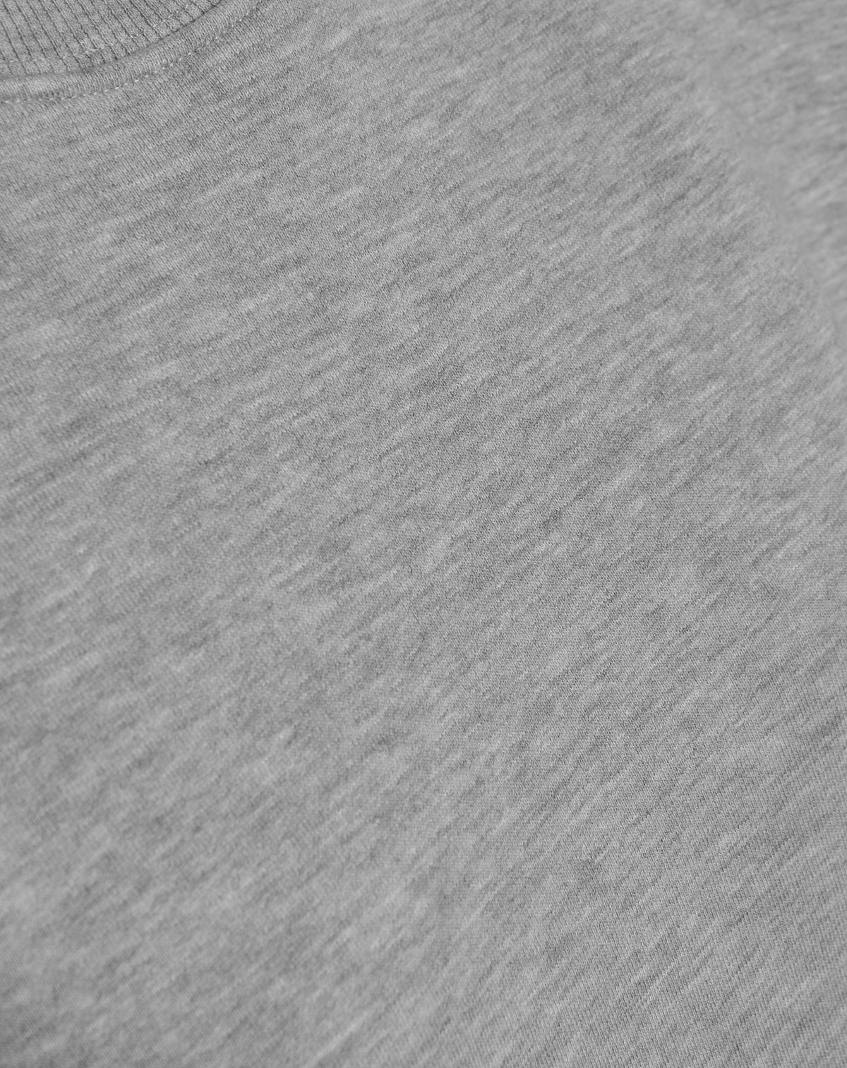 BOXY PADDED SLIT SWEAT TEE GRIJS MELANGE