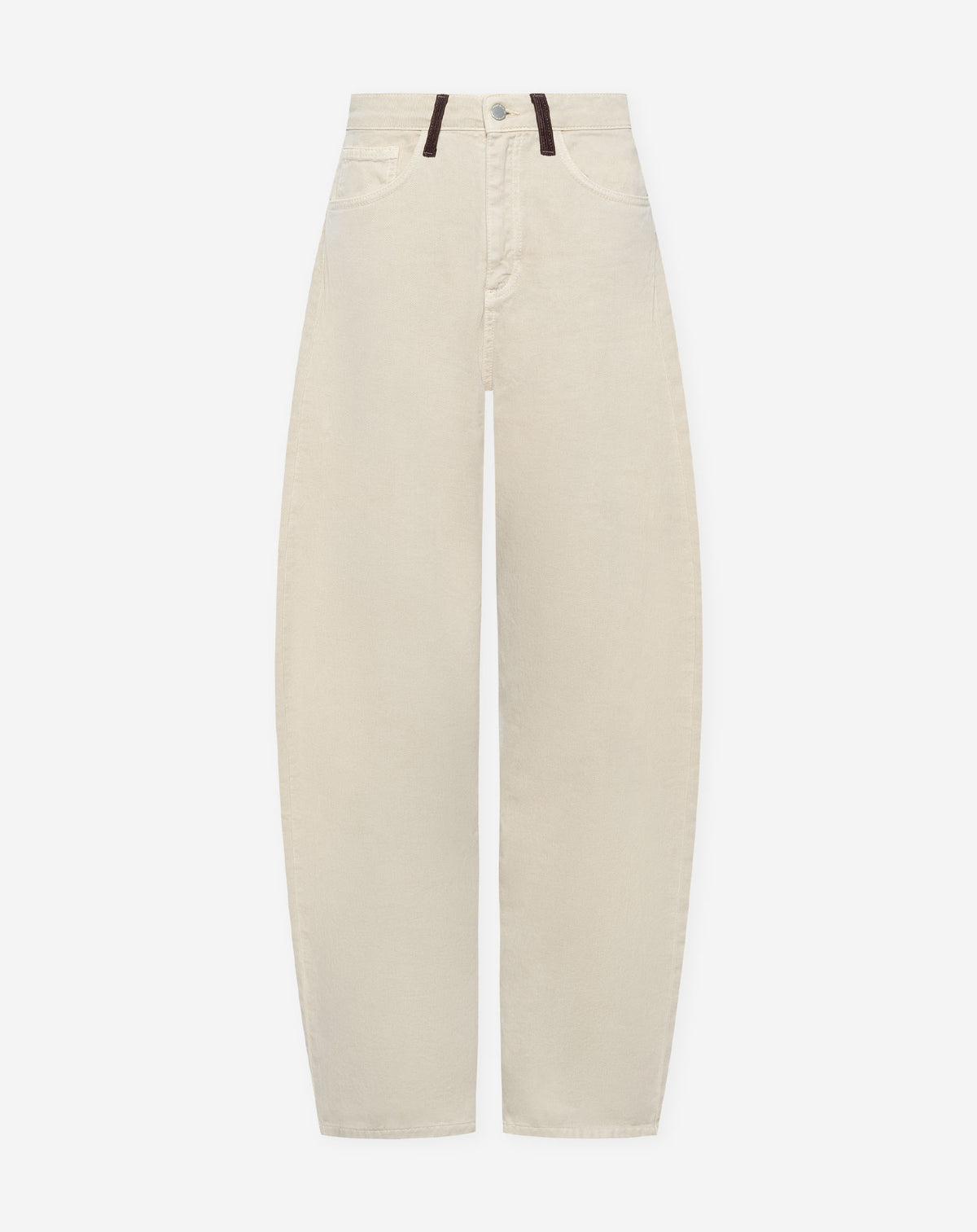 BARREL CORDUROY JEANS BEIGE