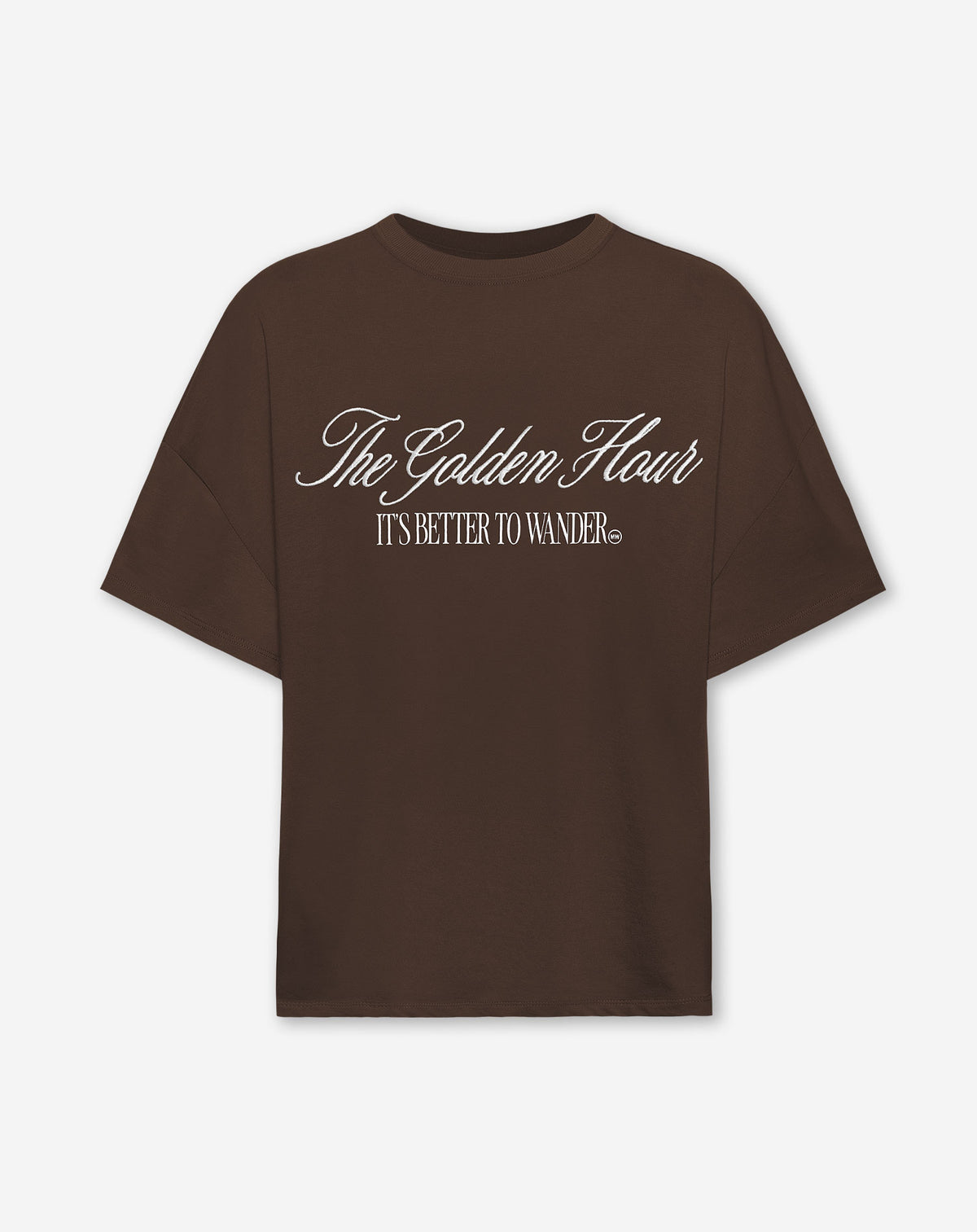 GOLDEN HOUR OVERSIZED TEE DARK BROWN