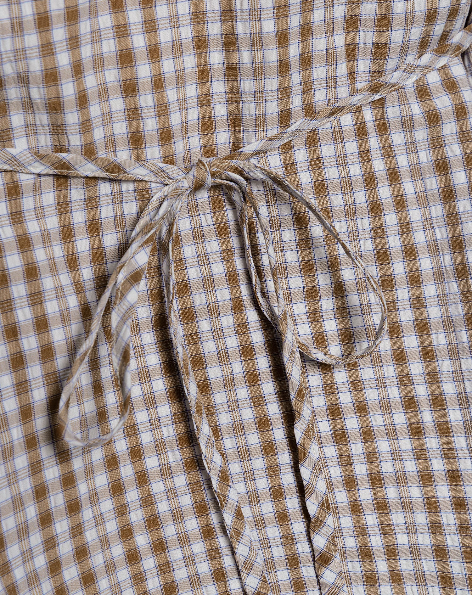 BINK SHOULDER PAD BLOUSE BRUIN CHECK