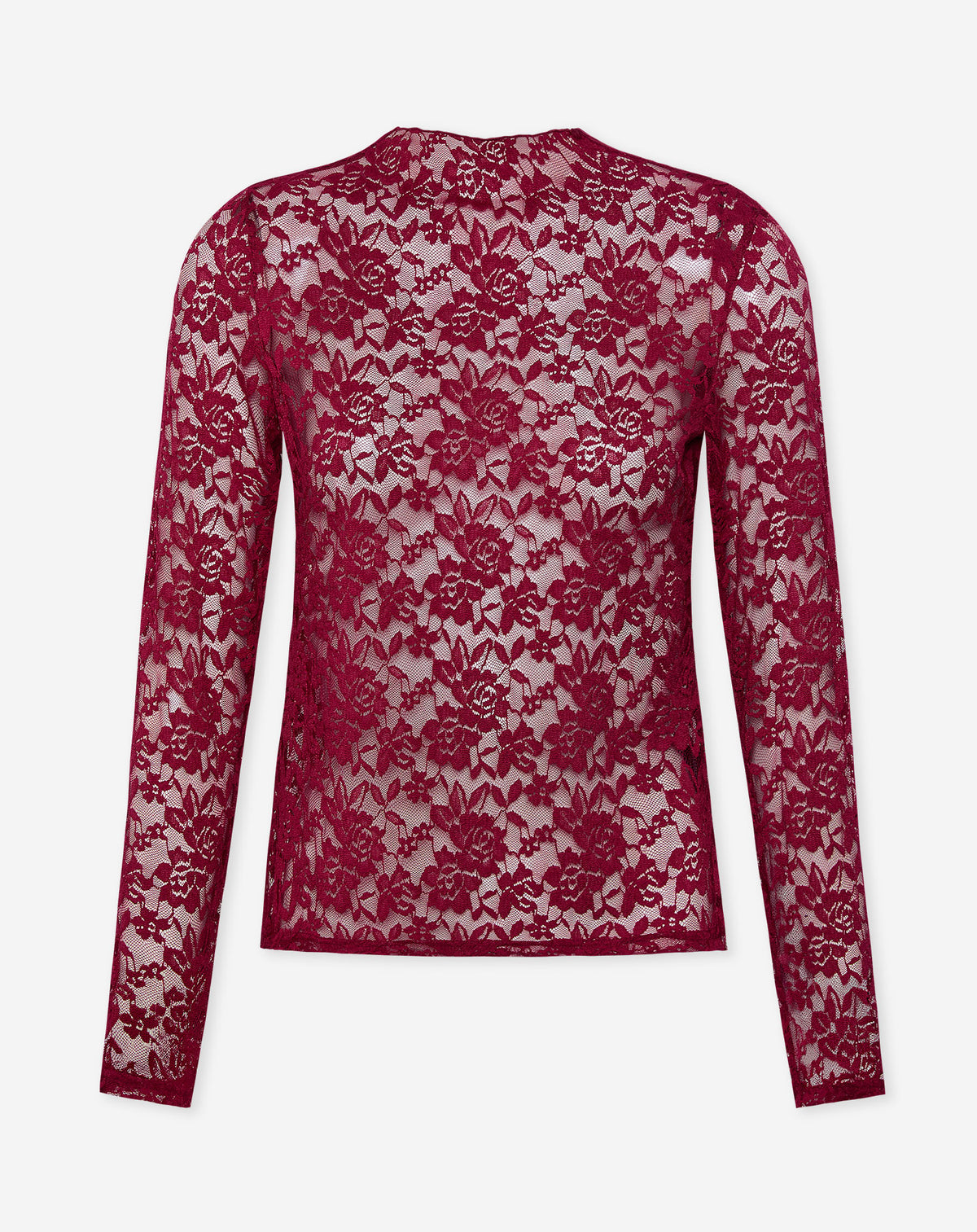 CIA FLOWER LACE TOP CHERRY
