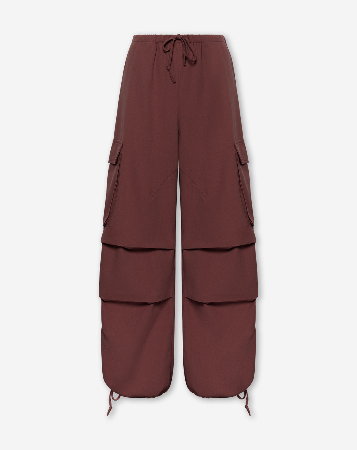 GIA BALLOON CARGO PANTS PETITE BURGUNDY