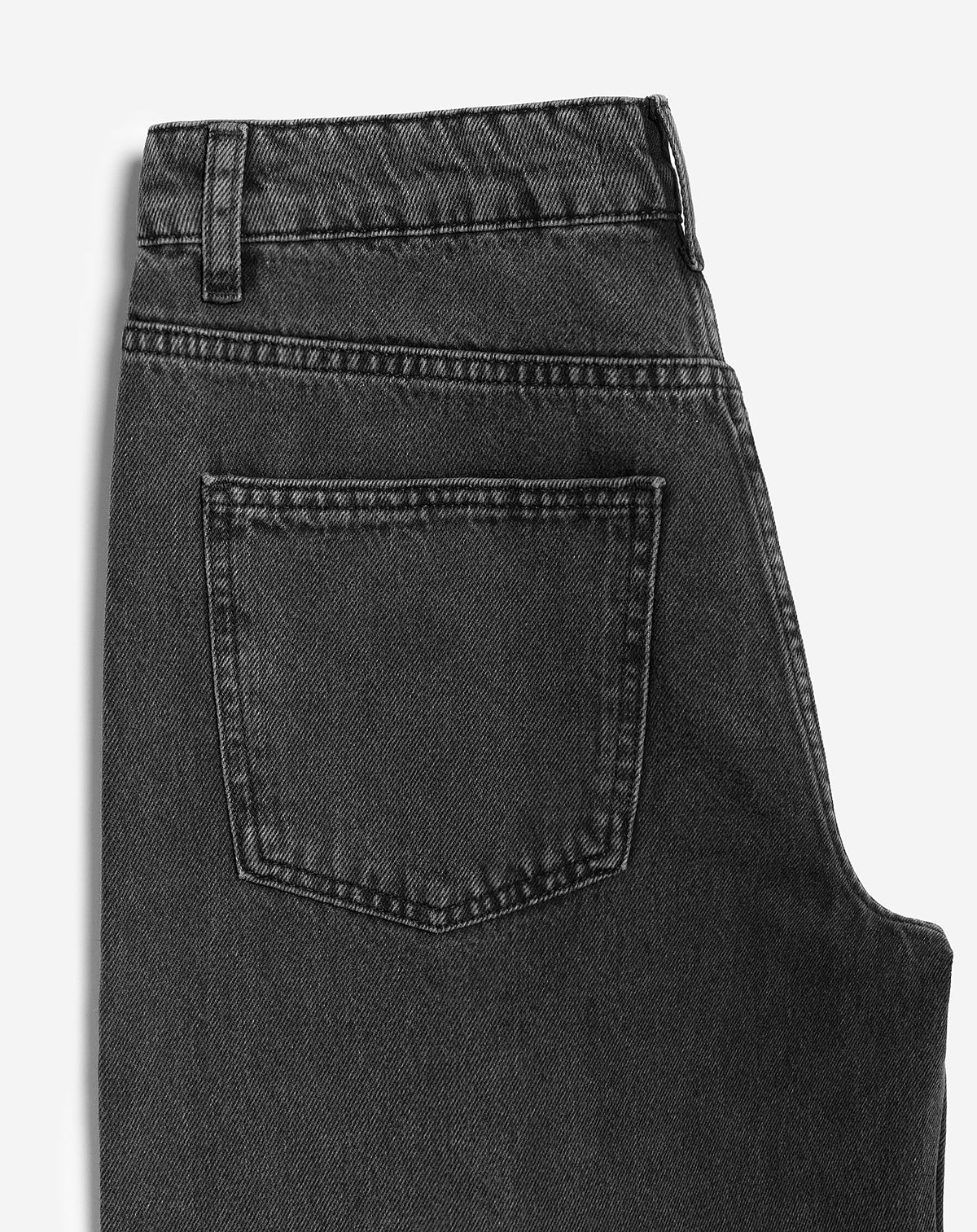 RIVER BARREL LEG JEANS DONKERGRIJS