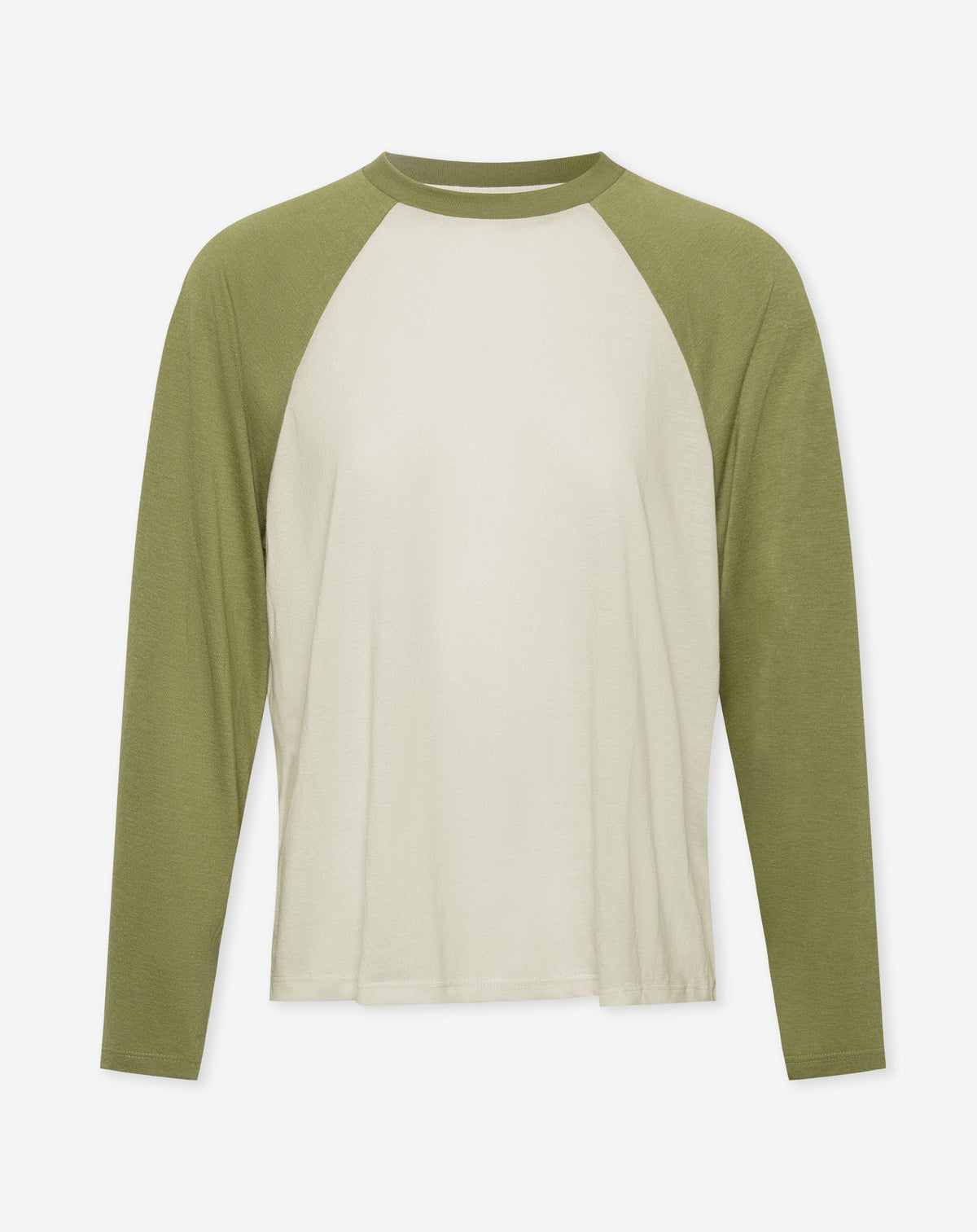 CONTRAST RAGLAN OVERSIZED LONGSLEEVE TEE CREAM 1