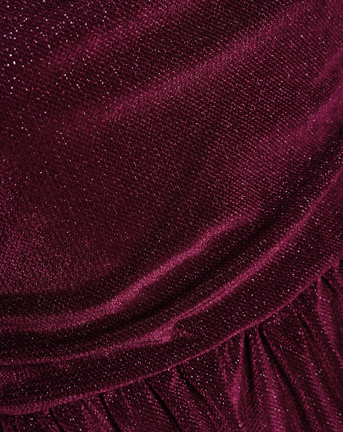 LIZA VELVET PEPLUM TOP BURGUNDY