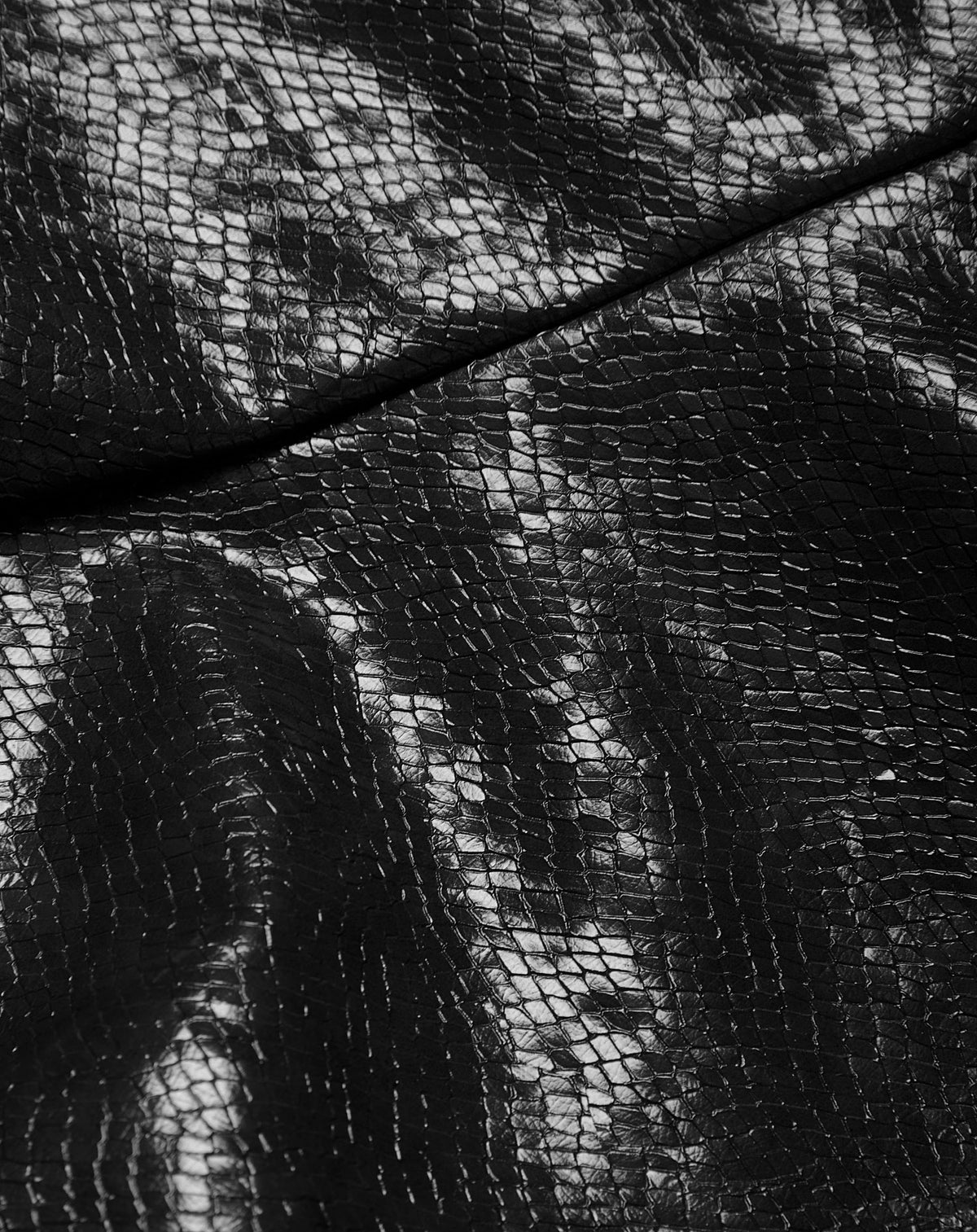 SHIVA FAUX SNAKE LEATHER PANTS PETITE BLACK
