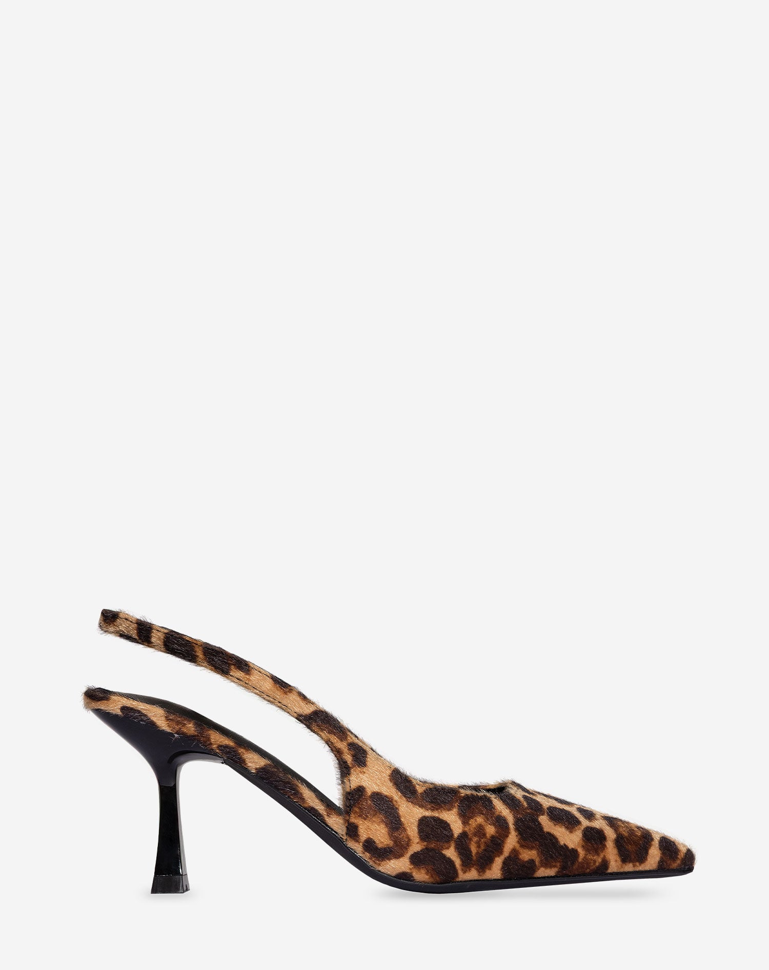 HAIRY LEOPARD SLINGBACK HEELS