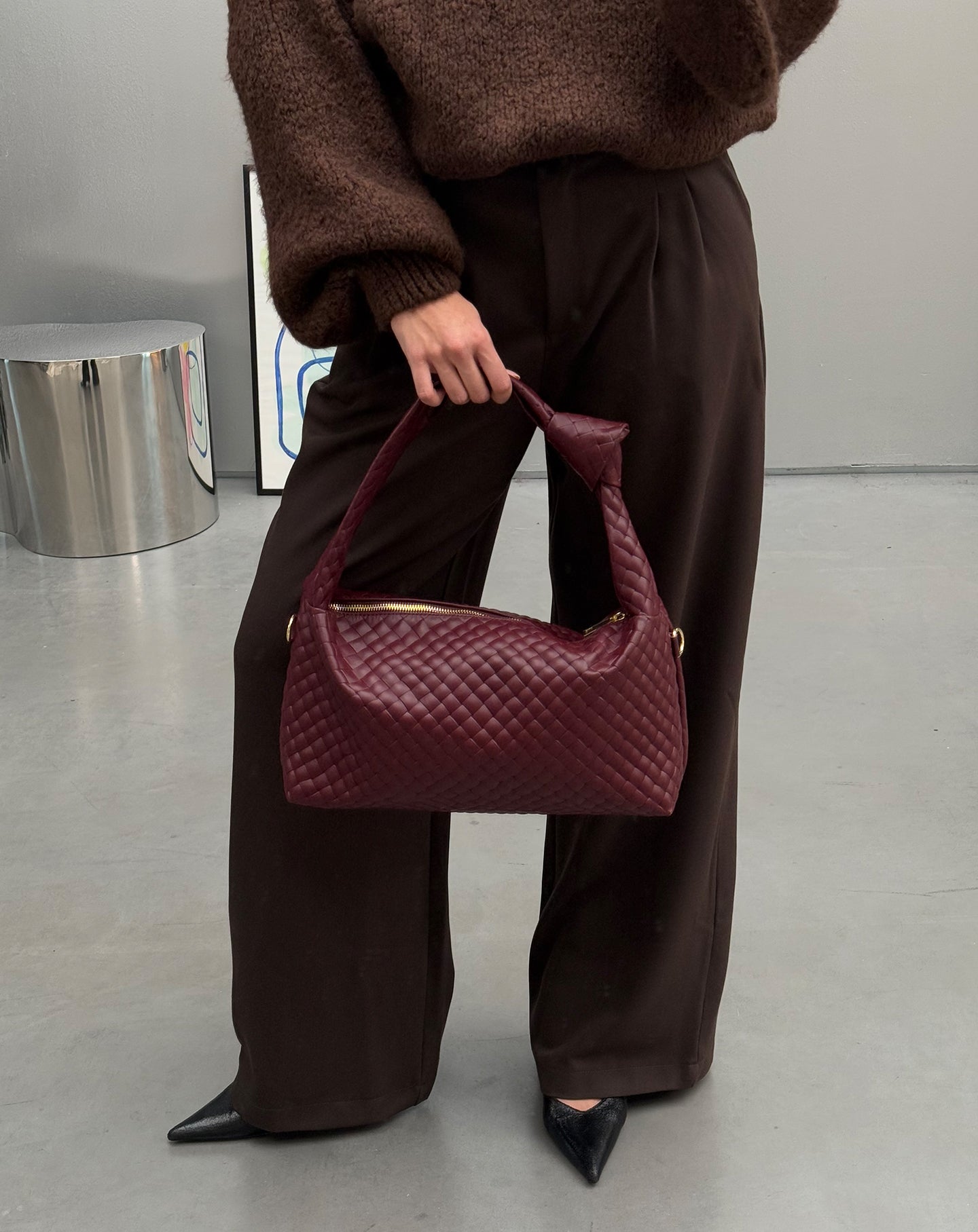 IRIS STRAIGHT LEG PANTALON TALL DARK BROWN