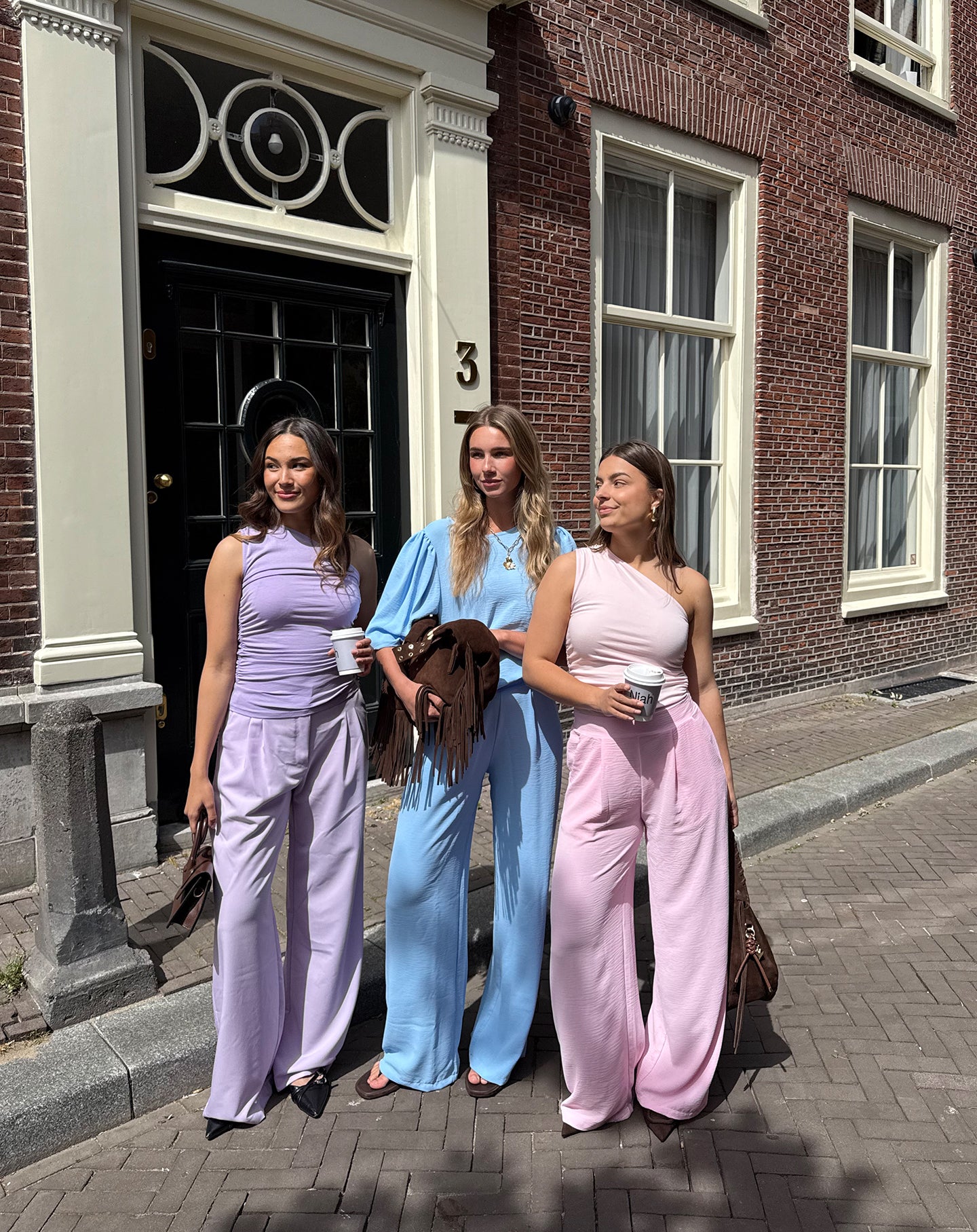 ZOEY STRAIGHT LEG PANTALON LILA