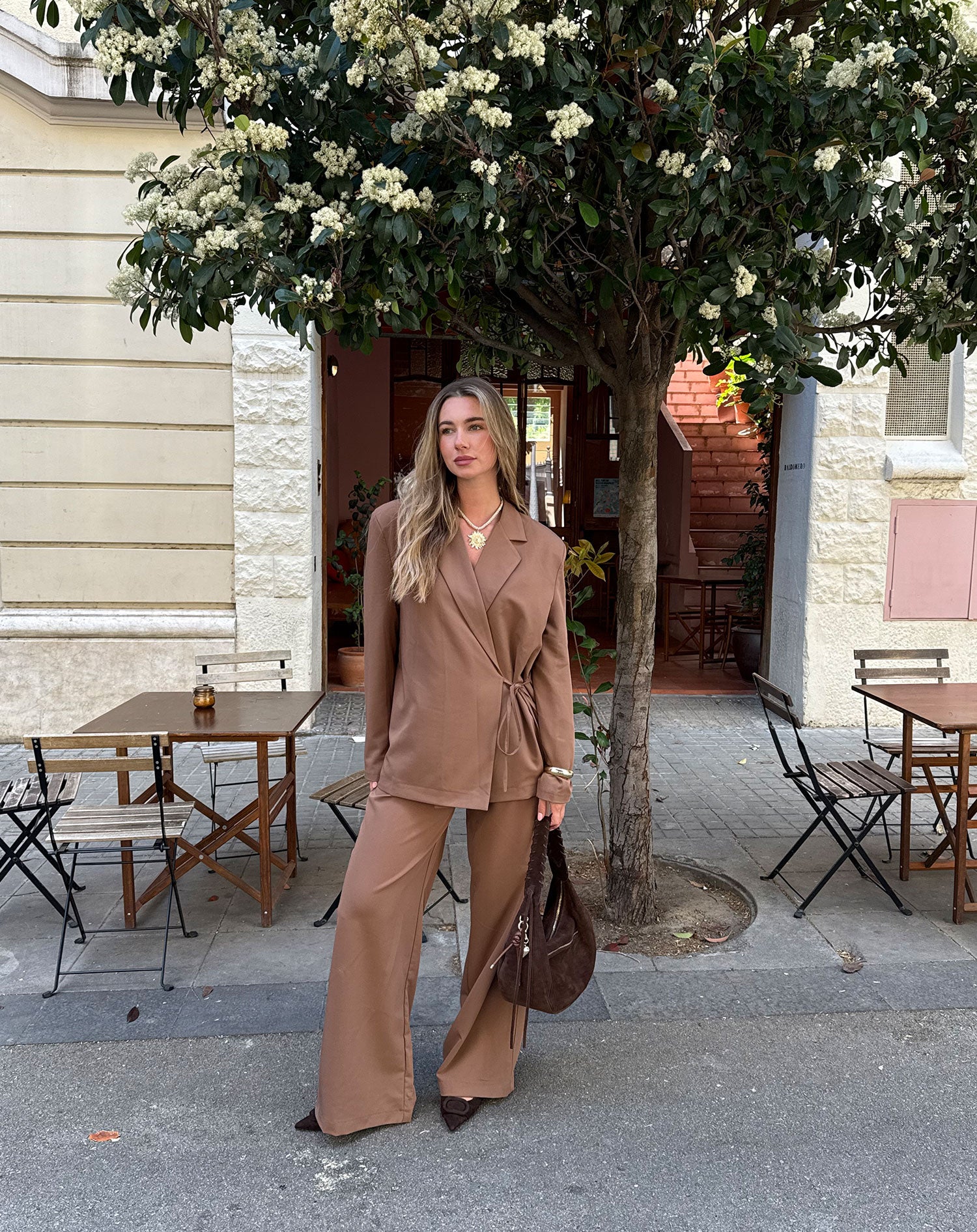 ZOEY STRAIGHT LEG PANTALON MOKKA