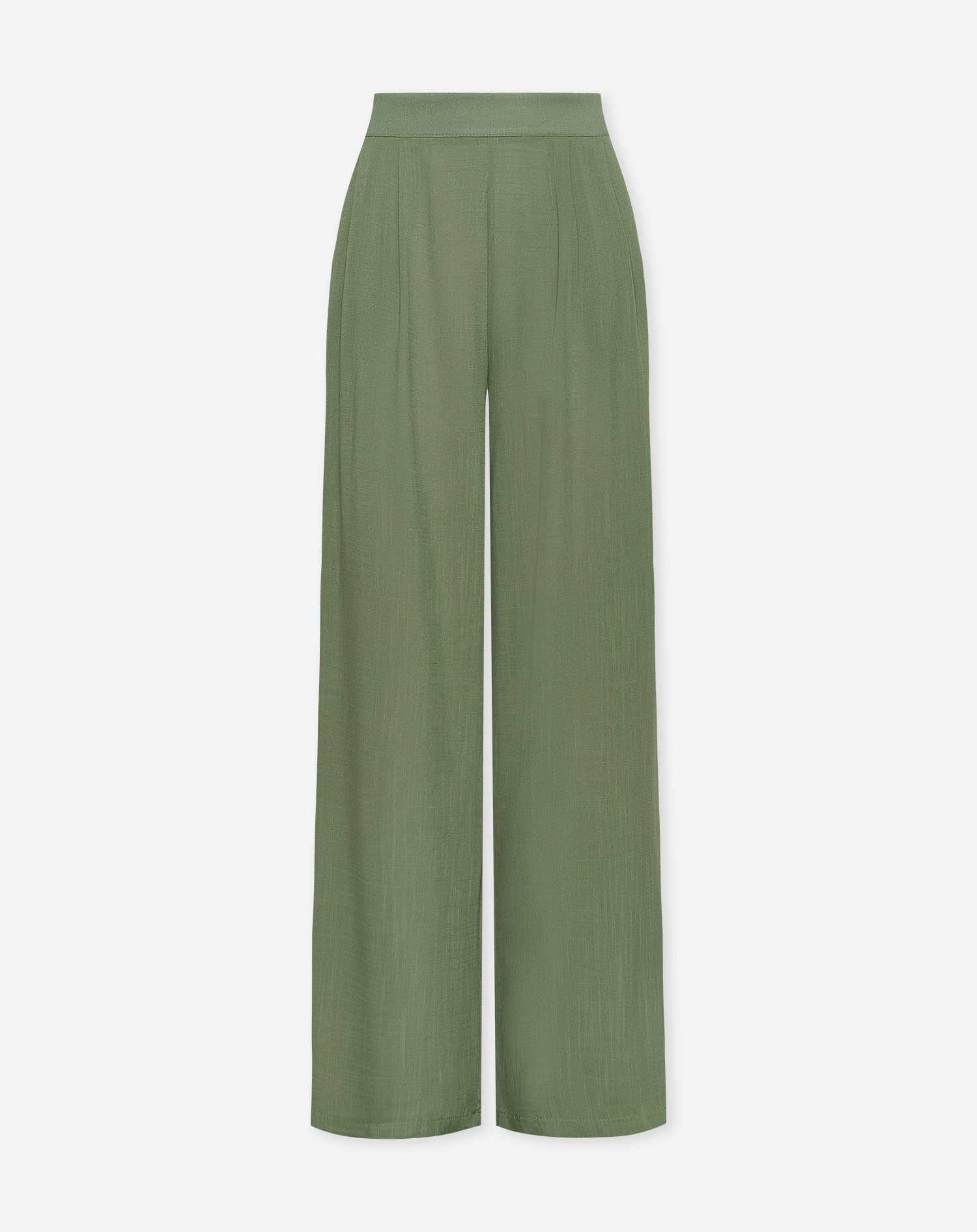 LUNA VISCOSE PANTS OLIJFGROEN