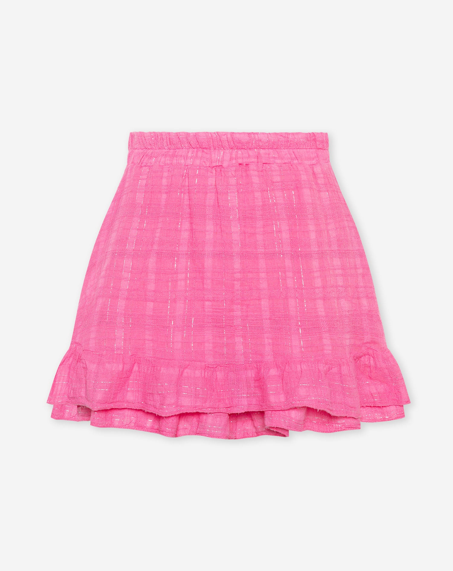 MACI LUREX RUFFLE SKORT PINK