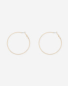 BIG THIN HOOP EARRINGS GOLD