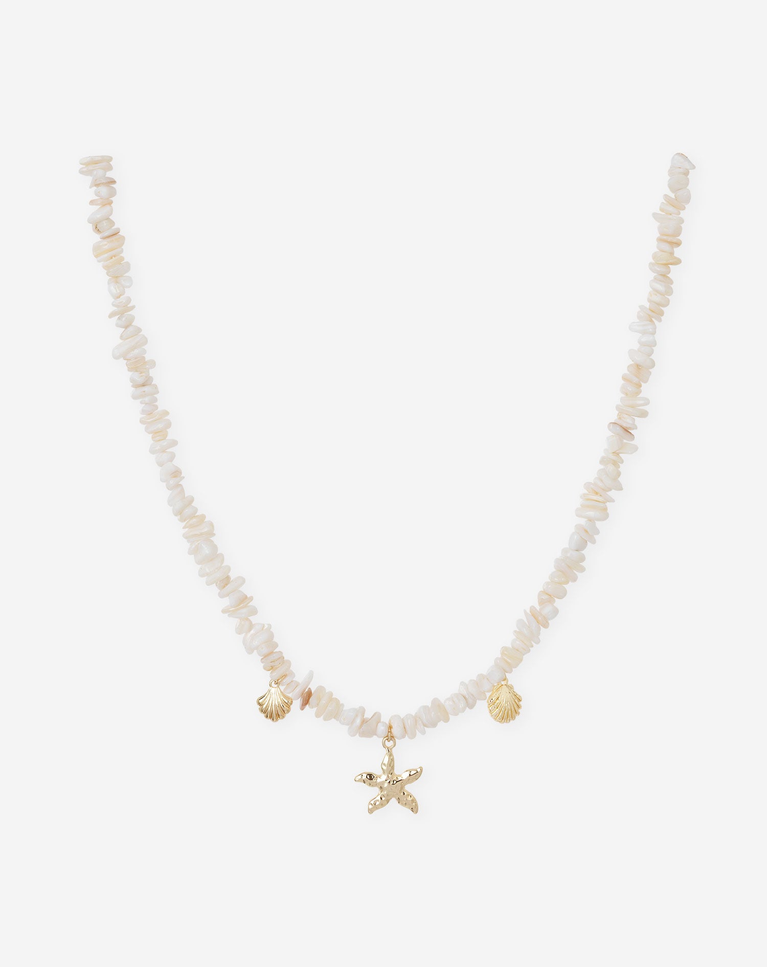 COLORED BEADS NECKLACE CRÈME