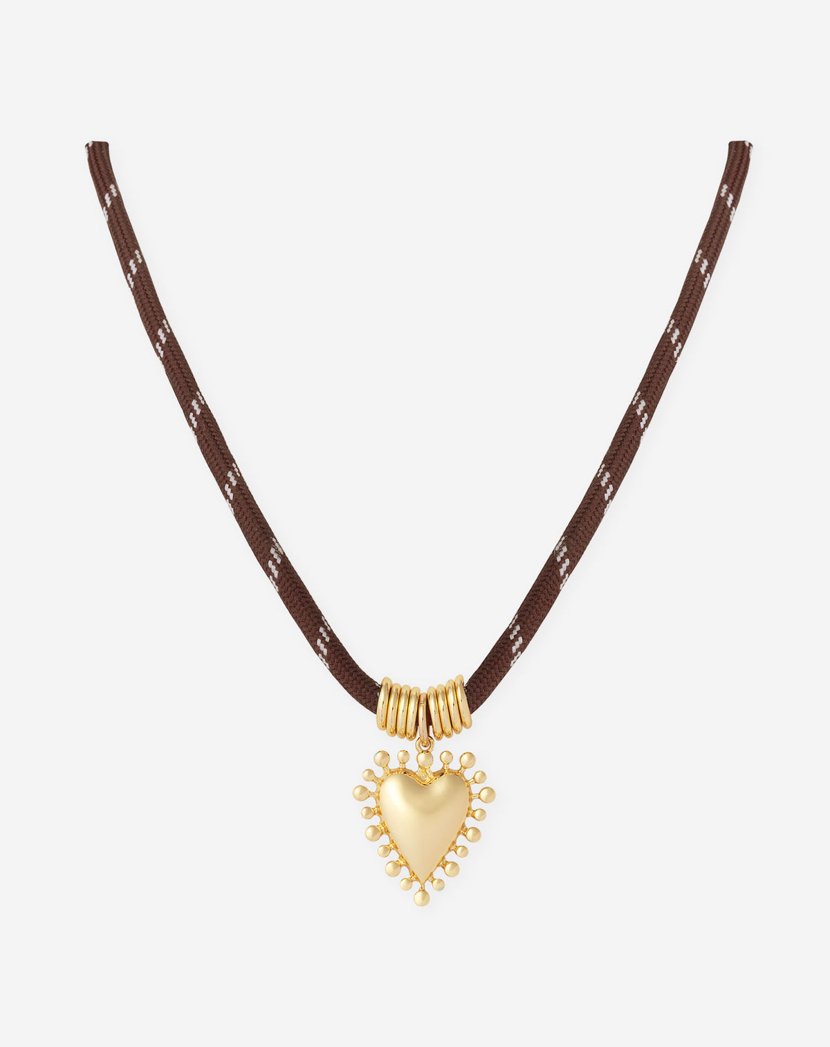 HEART CORD NECKLACE BRUIN