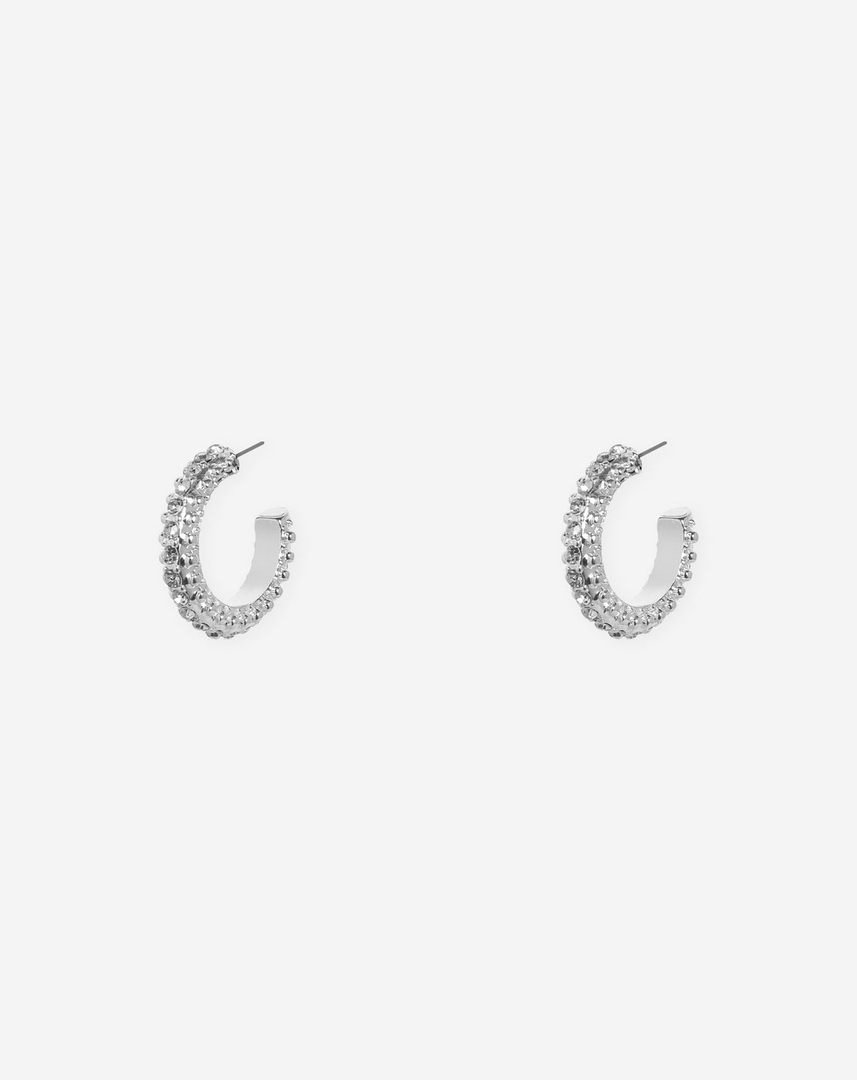 SMALL DIAMOND HOOP EARRINGS