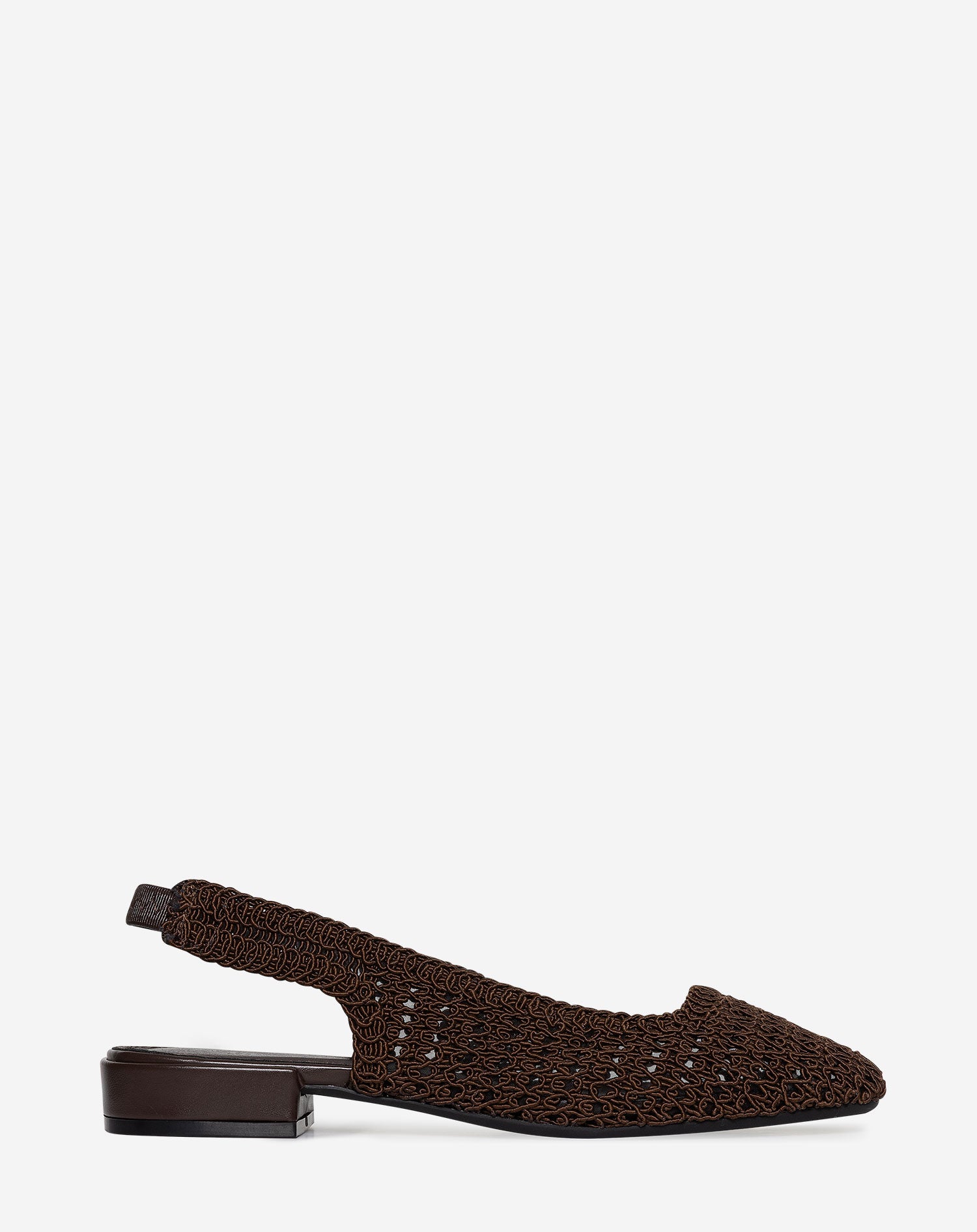 SUNNY SLINGBACK FLATS BROWN