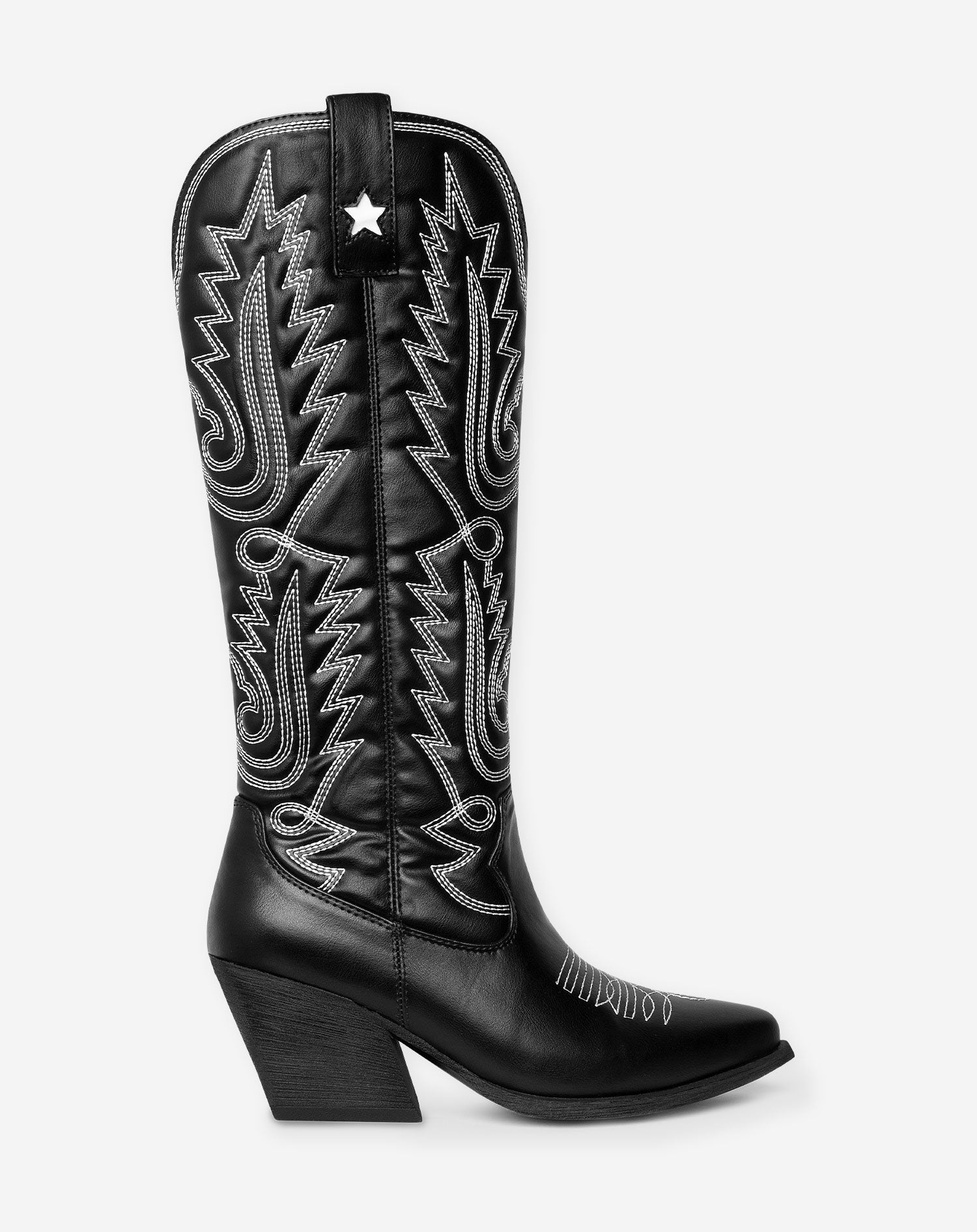 WESTERN BOOTS HIGH BLACK