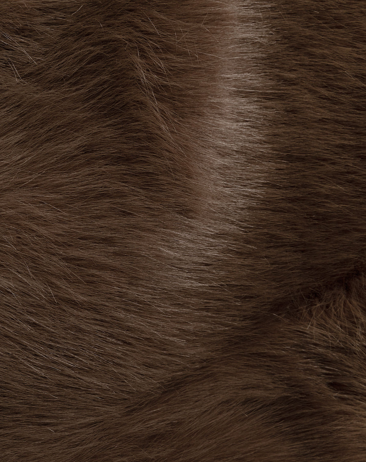 FAUX FUR BAG BROWN
