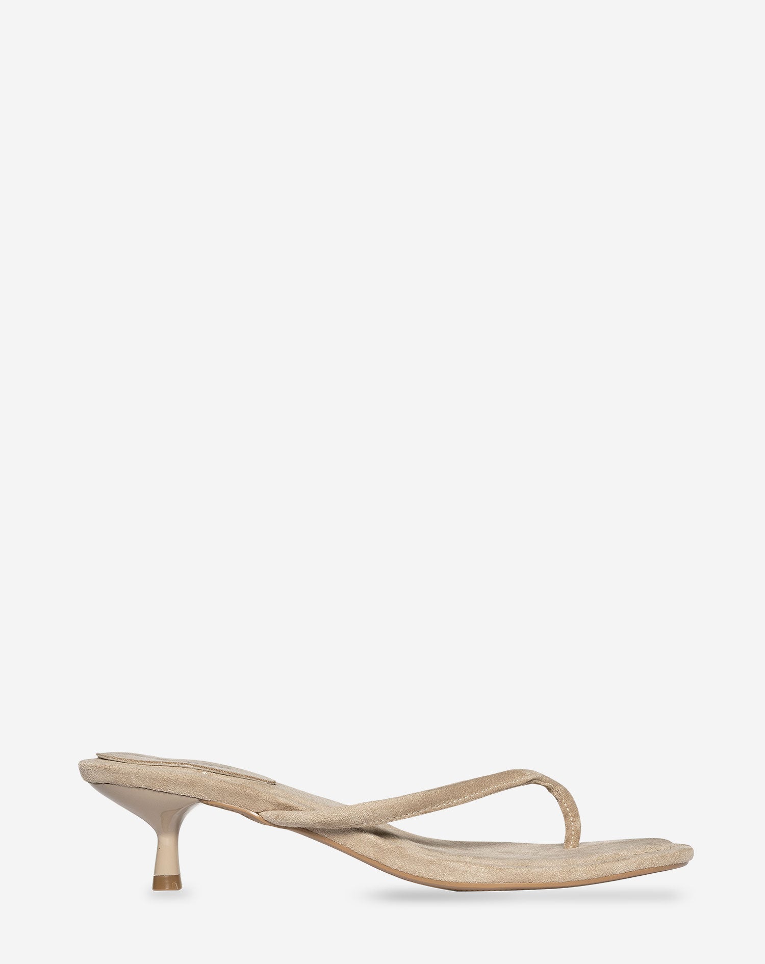 FLIP FLOP KITTEN HEELS BEIGE