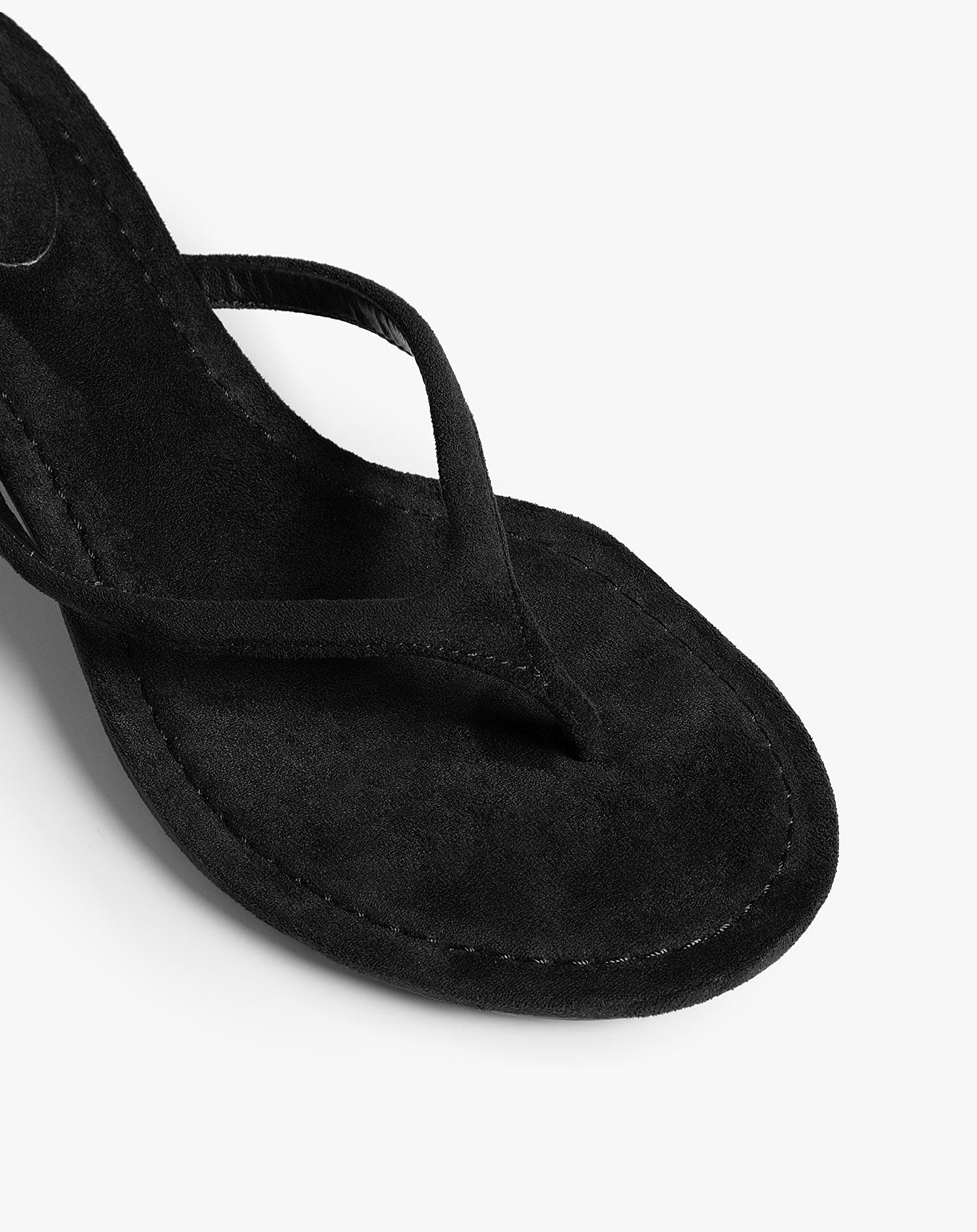 FLIP FLOP KITTEN HEELS BLACK