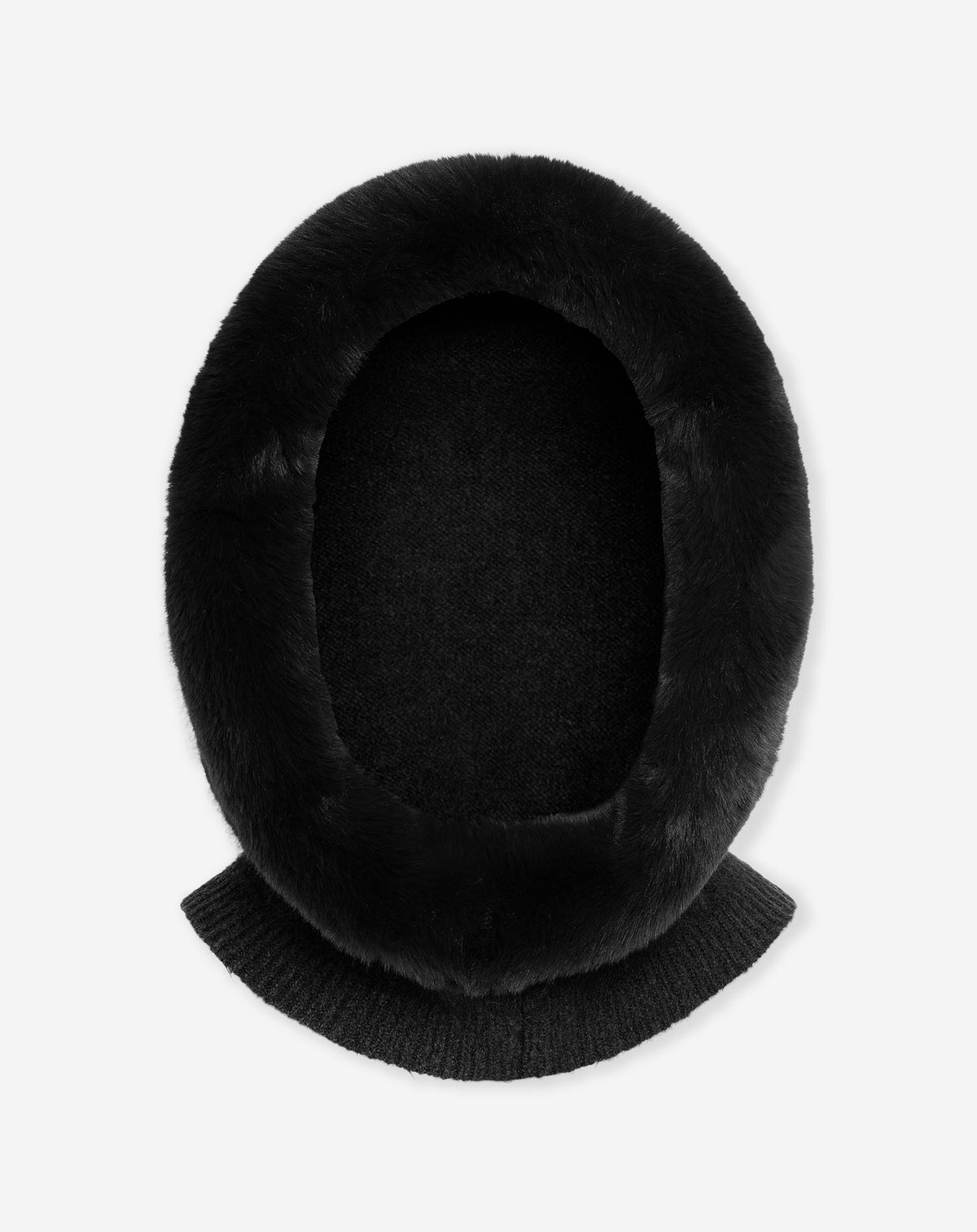 BALACLAVA FAUX FUR BLACK