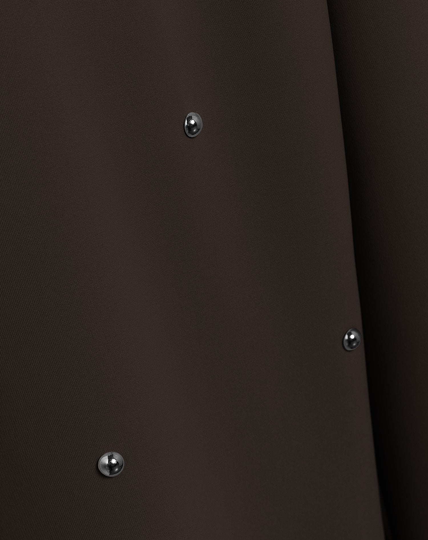 FLO BUBBLE STUD STRAIGHT LEG PANTALON DARK BROWN