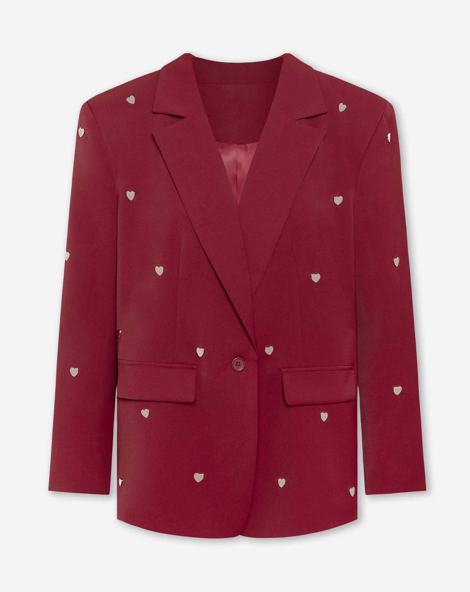 FLO HEART STUD BLAZER BORDEAUX