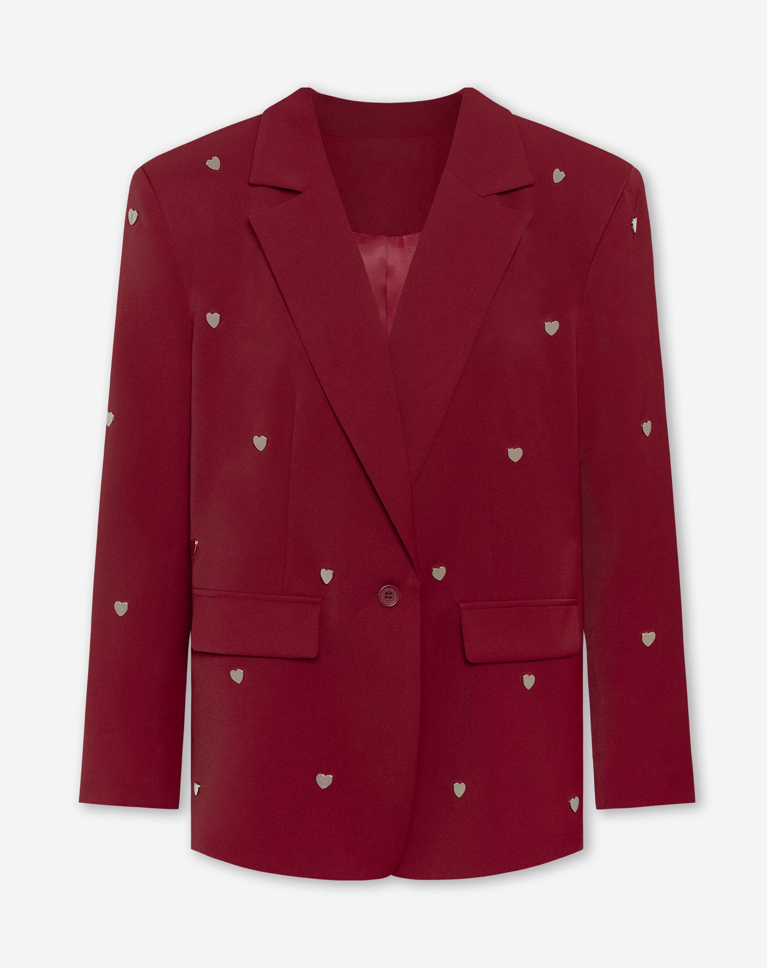 FLO HEART STUD BLAZER BORDEAUX