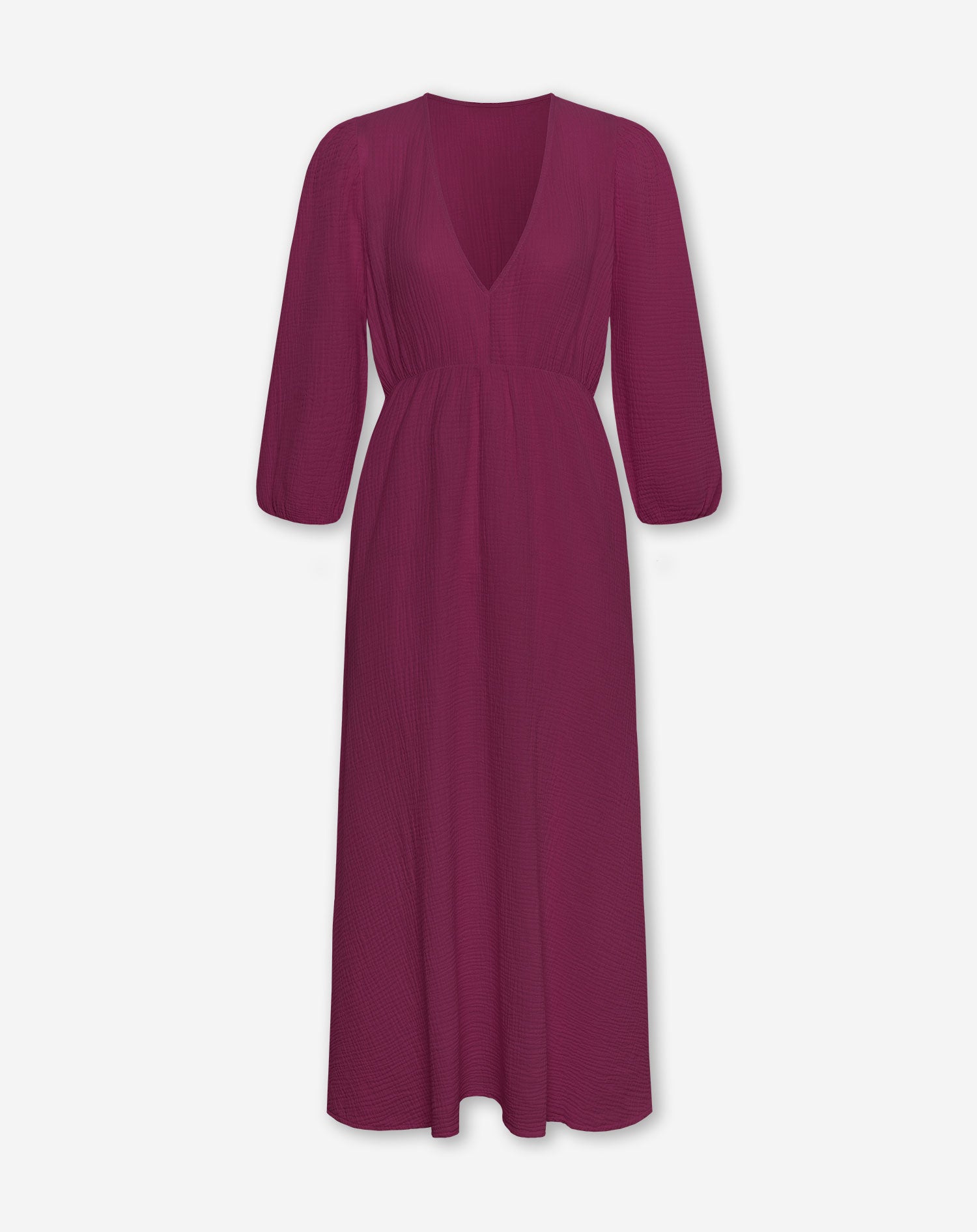 VEERLE MOUSSELINE MAXI DRESS CHERRY