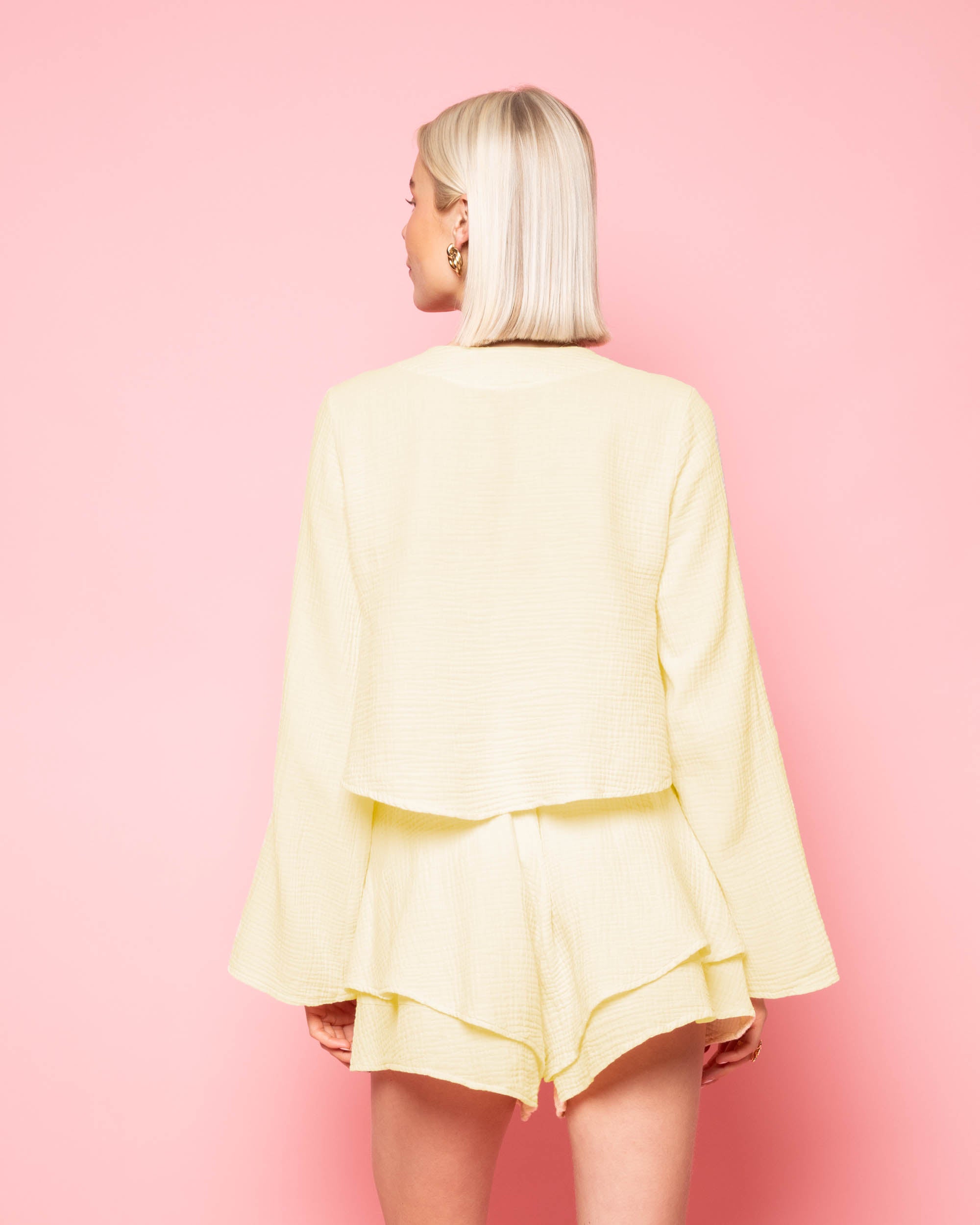 TARA MOUSSELINE TOP BOTERGEEL