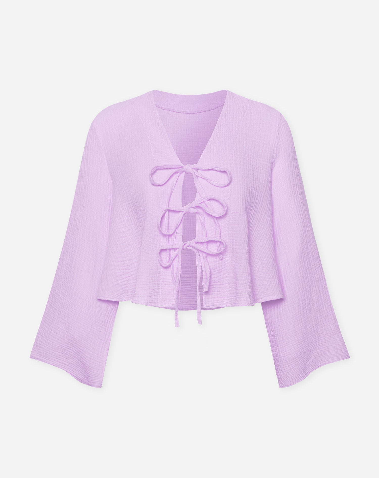 TARA MOUSSELINE TOP LILA