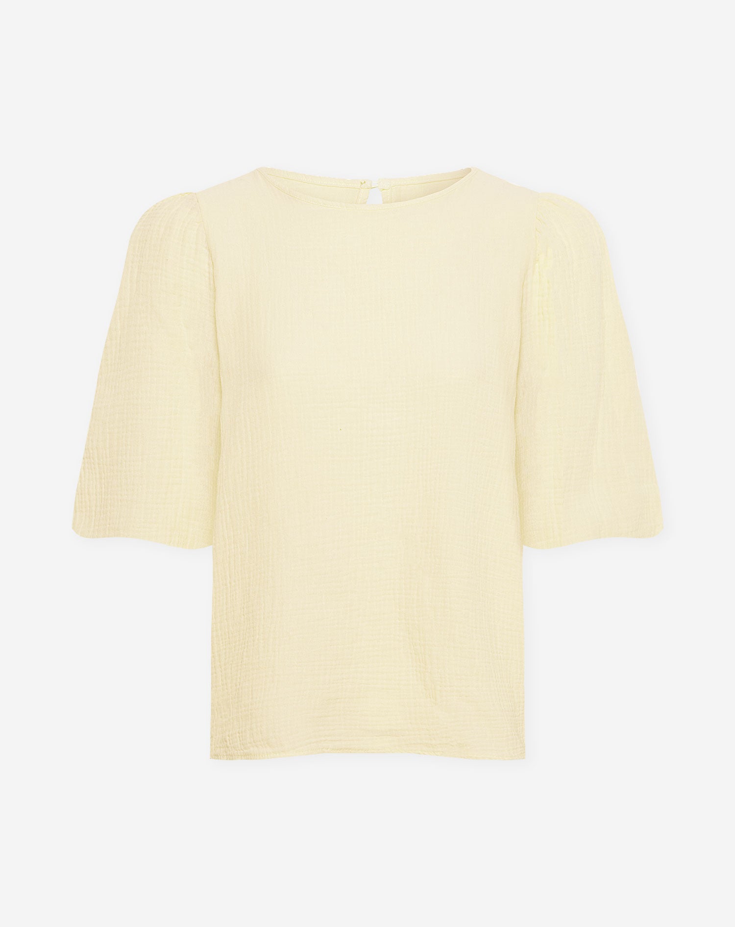 MOUSSELINE PUFF TOP BUTTER YELLOW