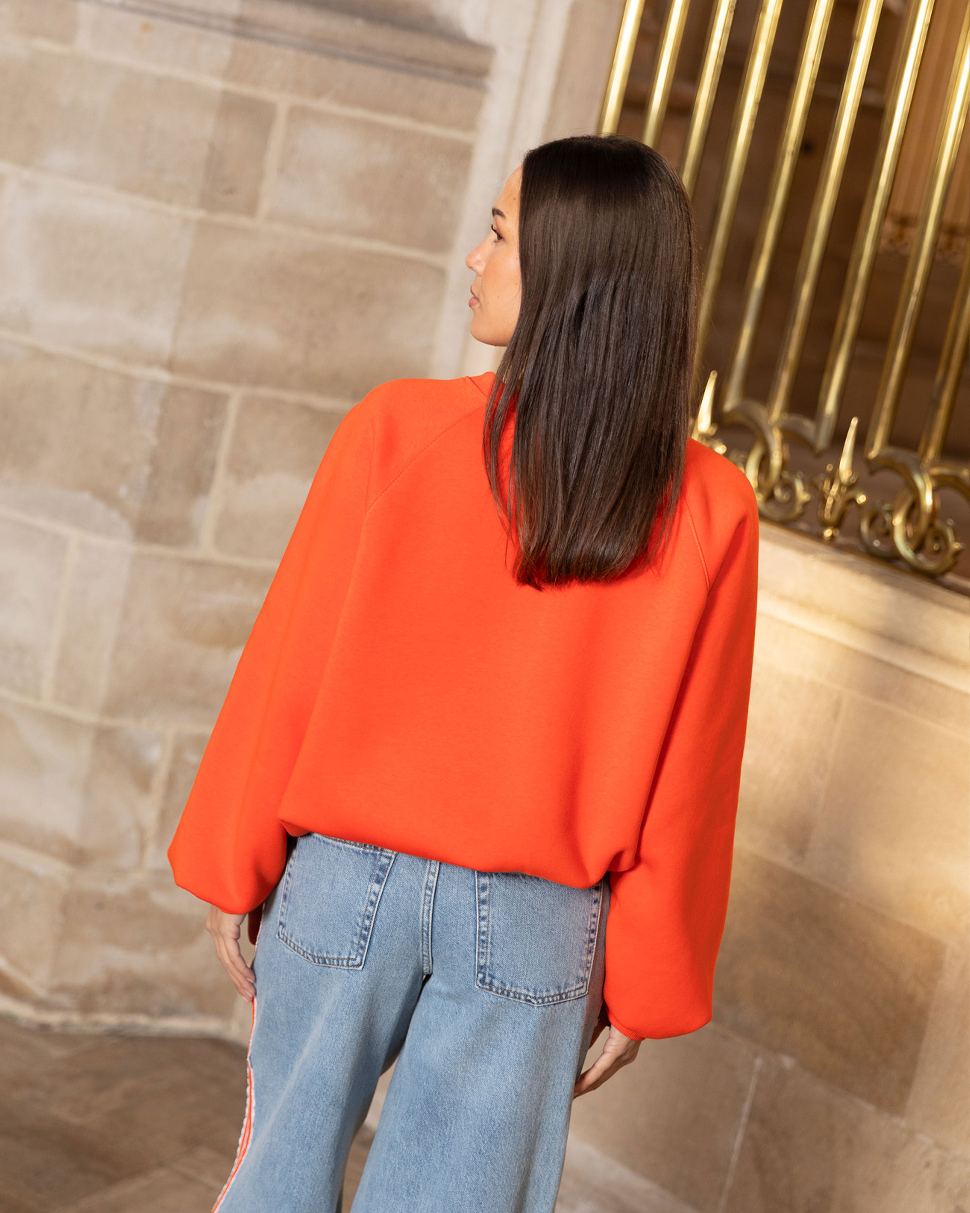 EVA OVERSIZED SWEATER ORANJE