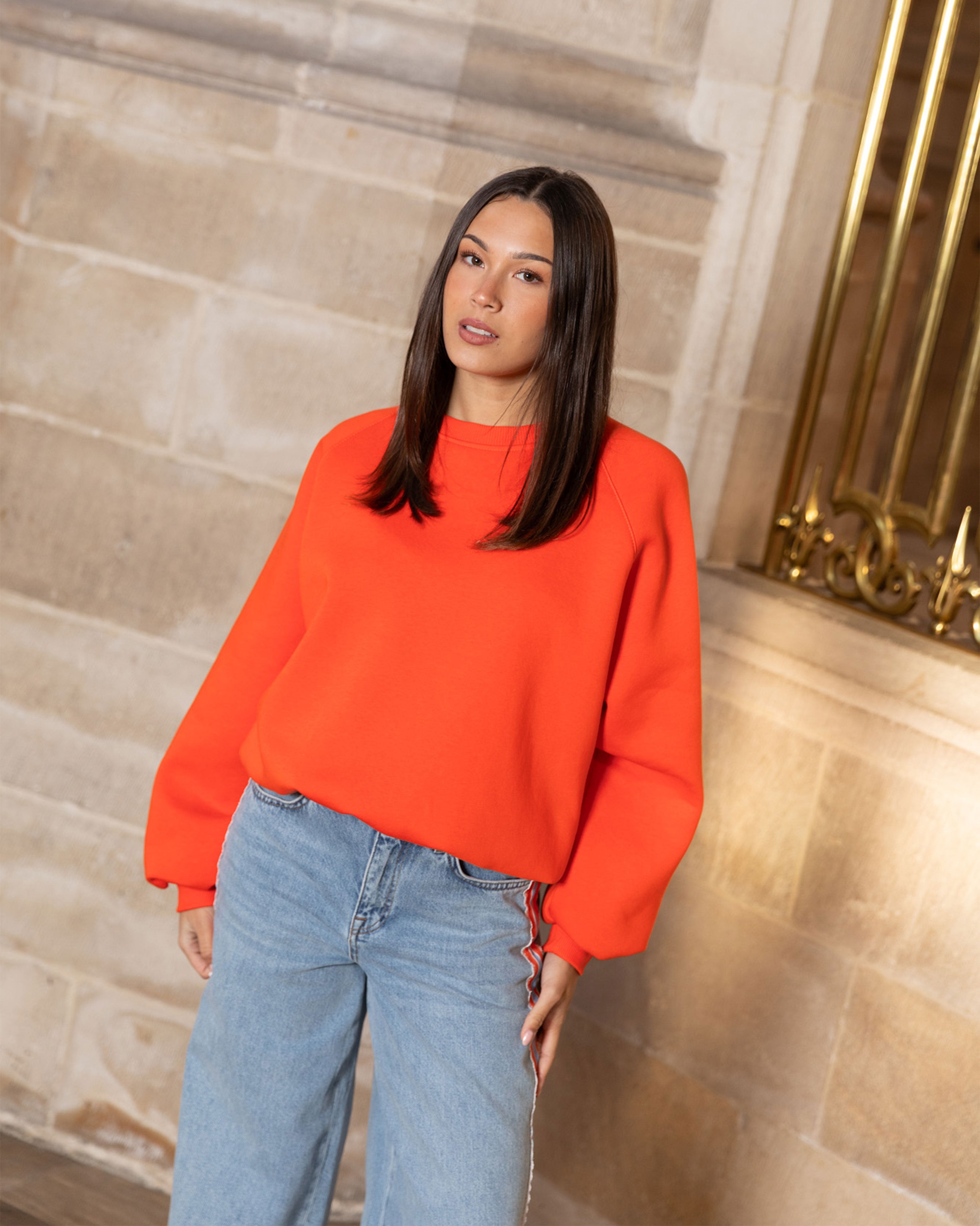 EVA OVERSIZED SWEATER ORANJE