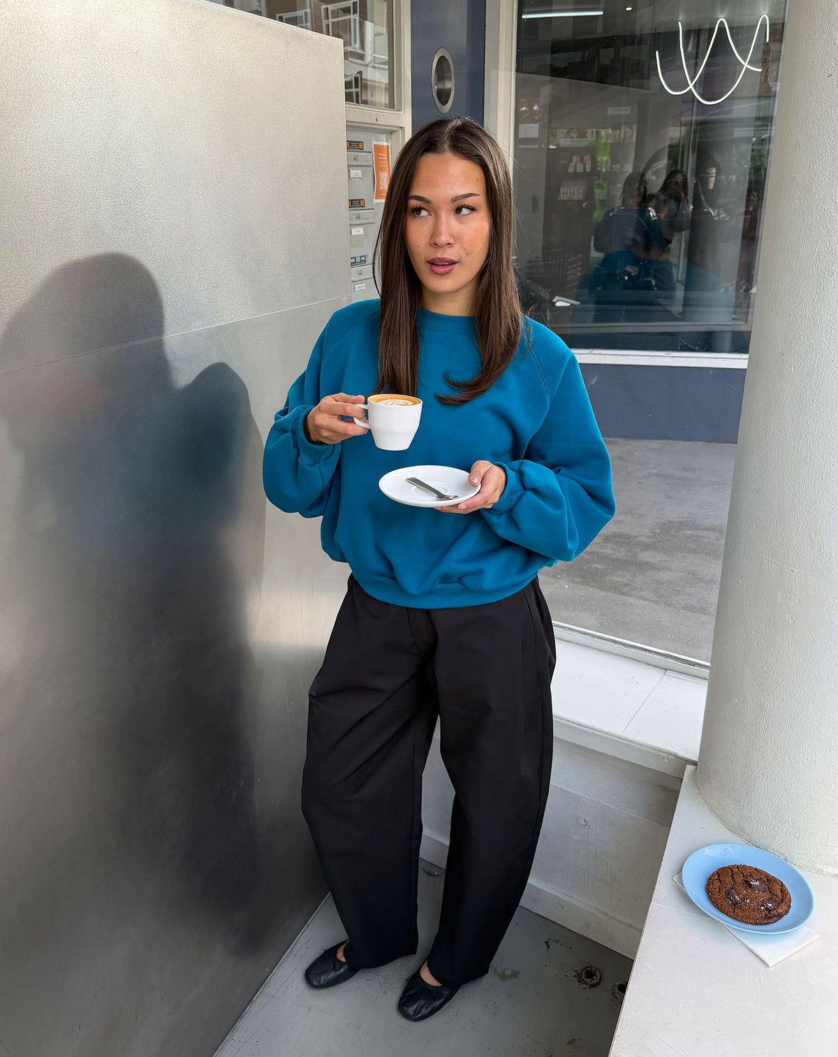 EVA OVERSIZED SWEATER TEAL