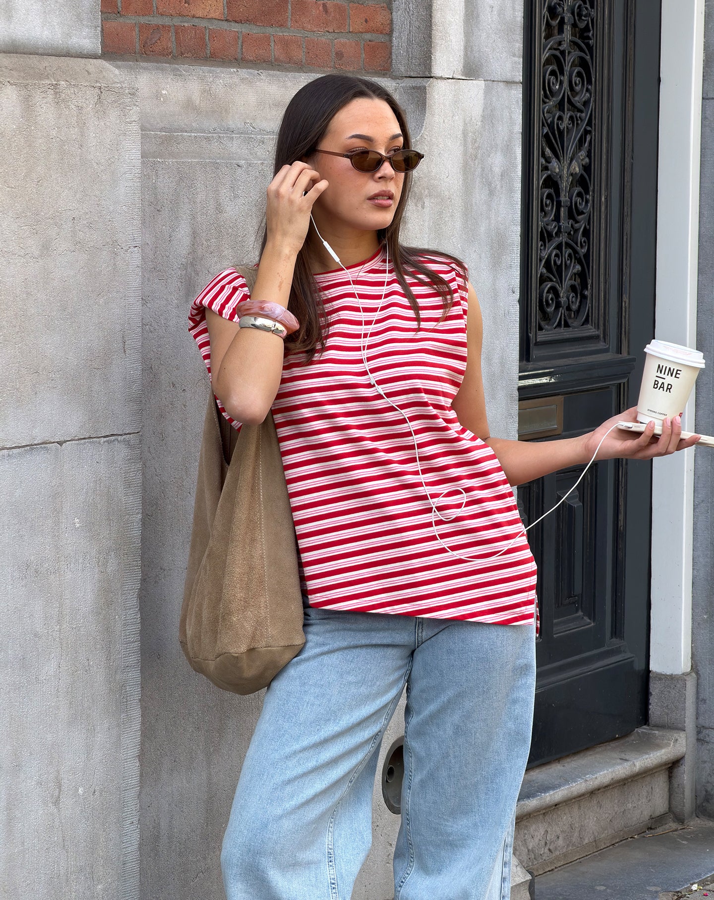 PADDED STRIPE TEE ROOD